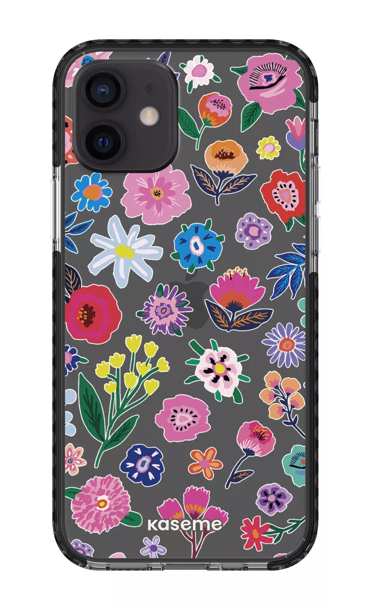 iPhone 12 Clear Case - Black Aura Clear Case -