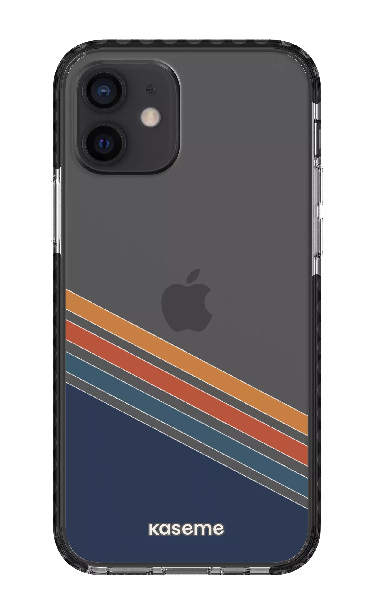 iPhone 12 Clear Case - Black Bitter Clear Case -