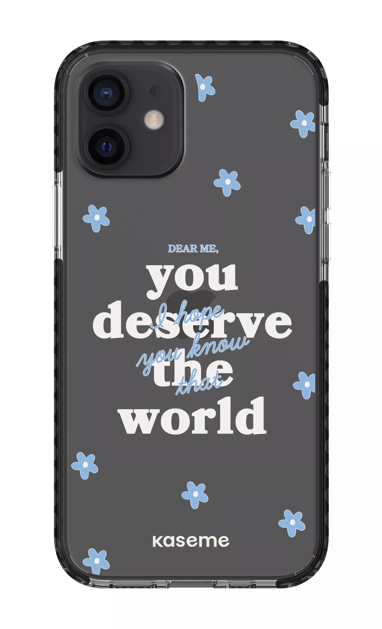 iPhone 12 Clear Case - Black Dear Me Clear Case -