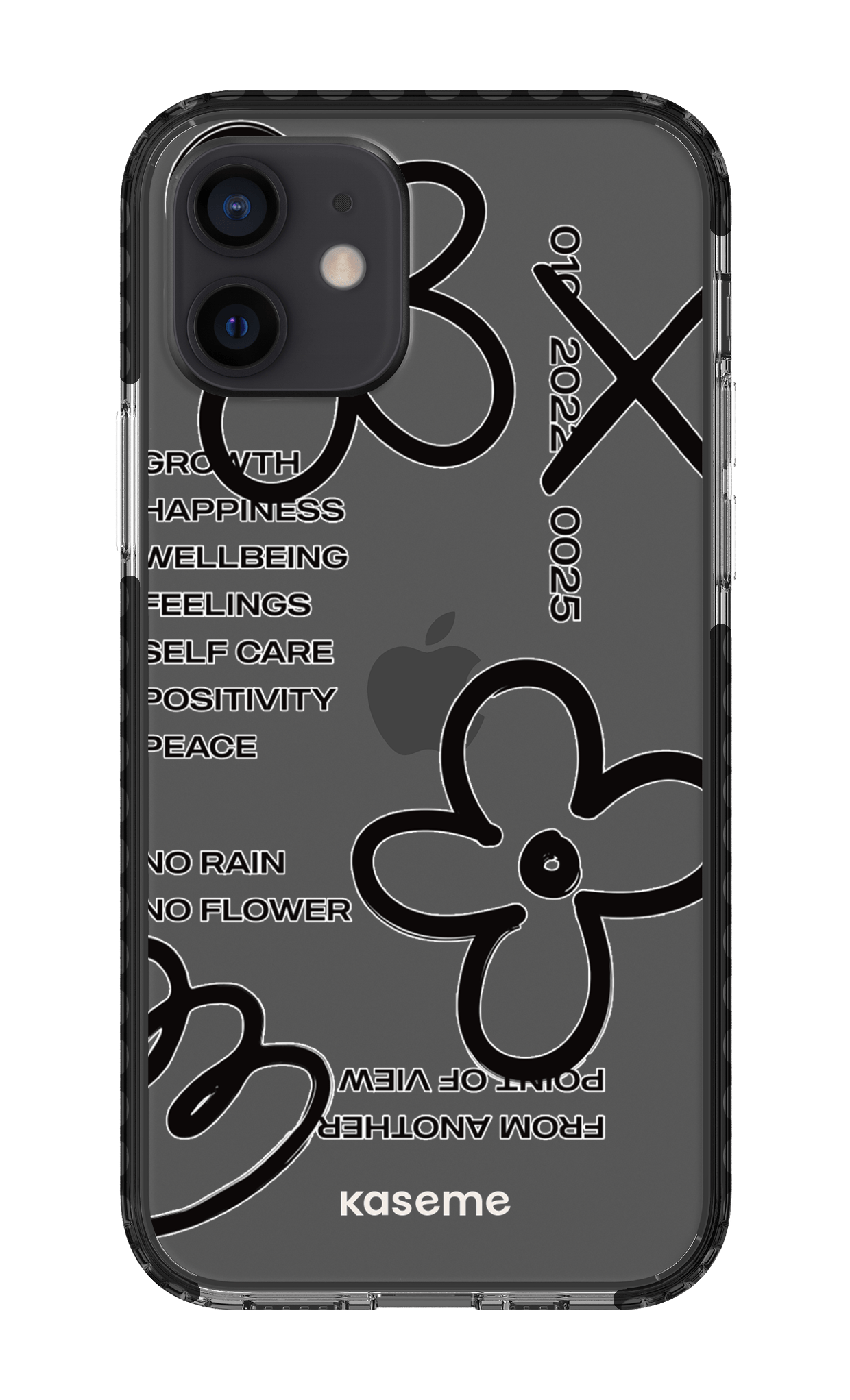 iPhone 12 Clear Case - Black Feelings black Clear Case -