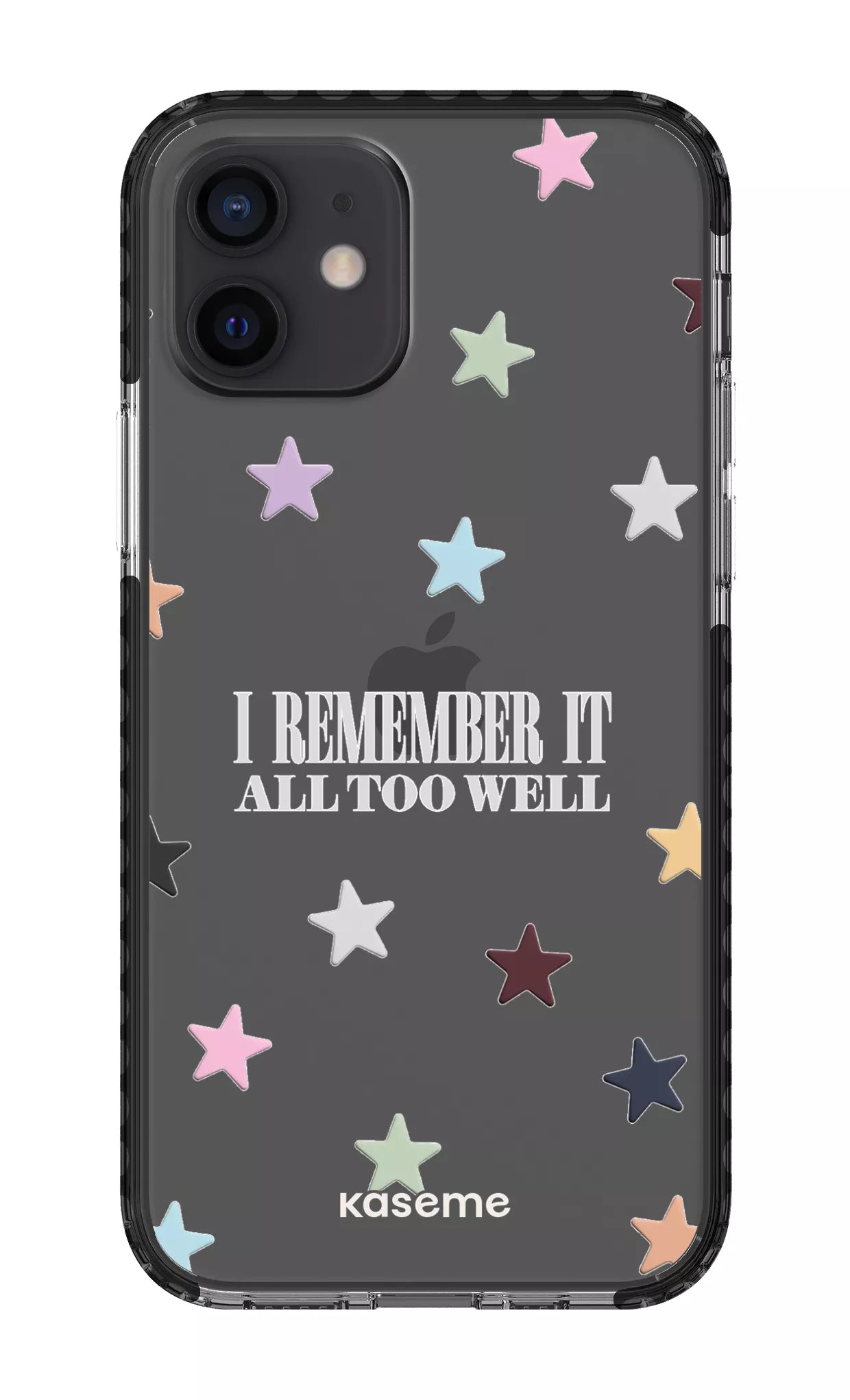 iPhone 12 Clear Case - Black It Was Rare Clear Case -