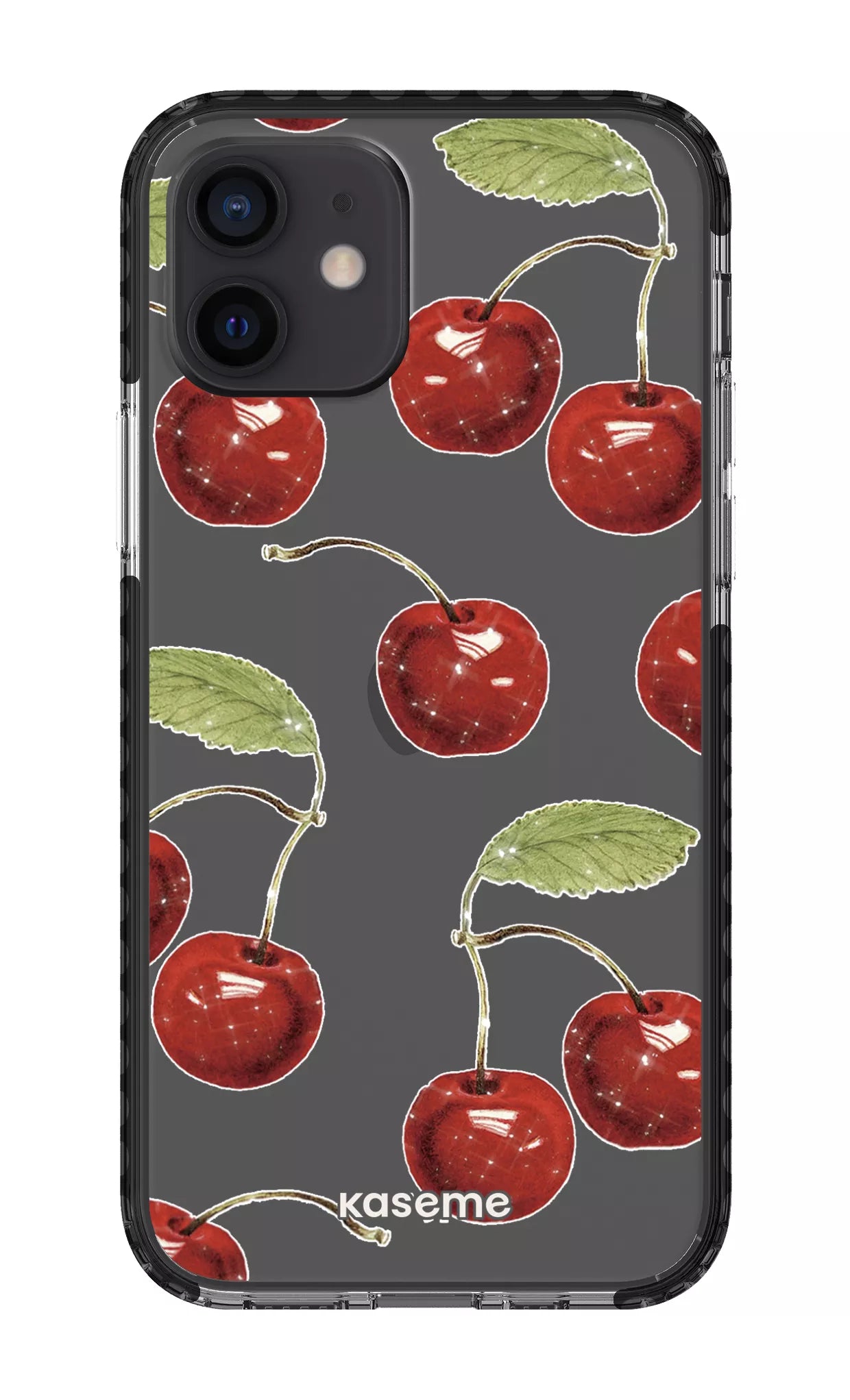 iPhone 12 Clear Case - Black Juicy Clear Case -