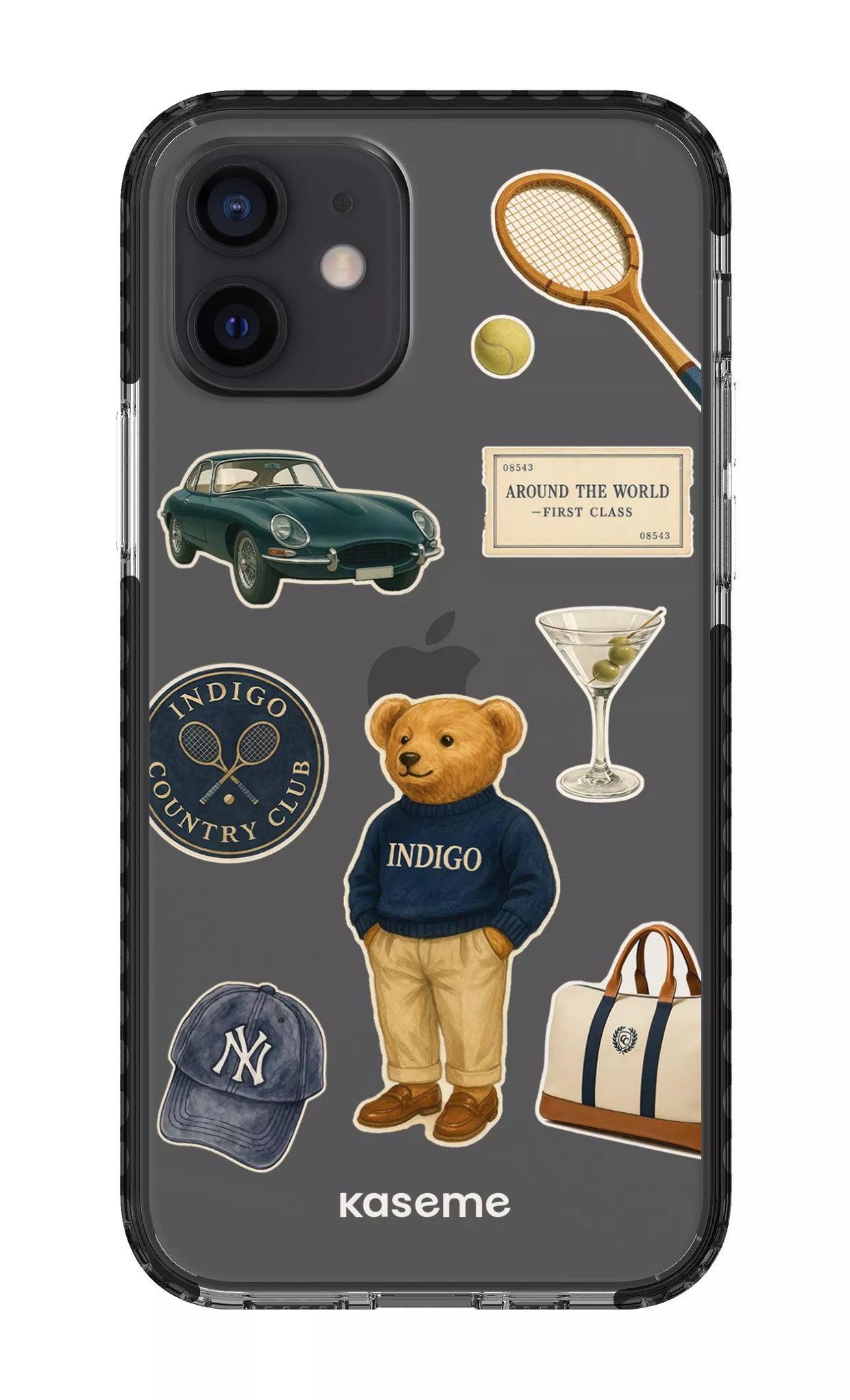 iPhone 12 Clear Case - Black Kingsley Clear Case -