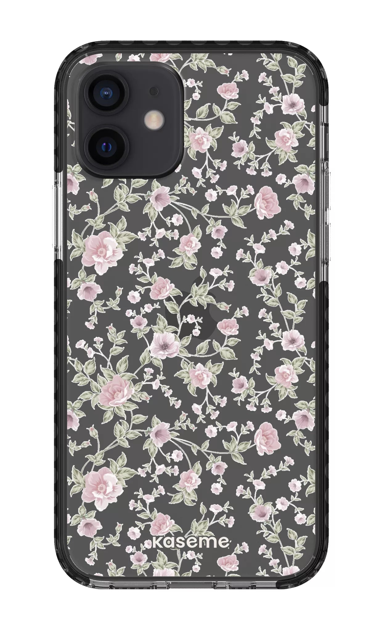 iPhone 12 Clear Case - Black La Vie en Rose Clear Case -