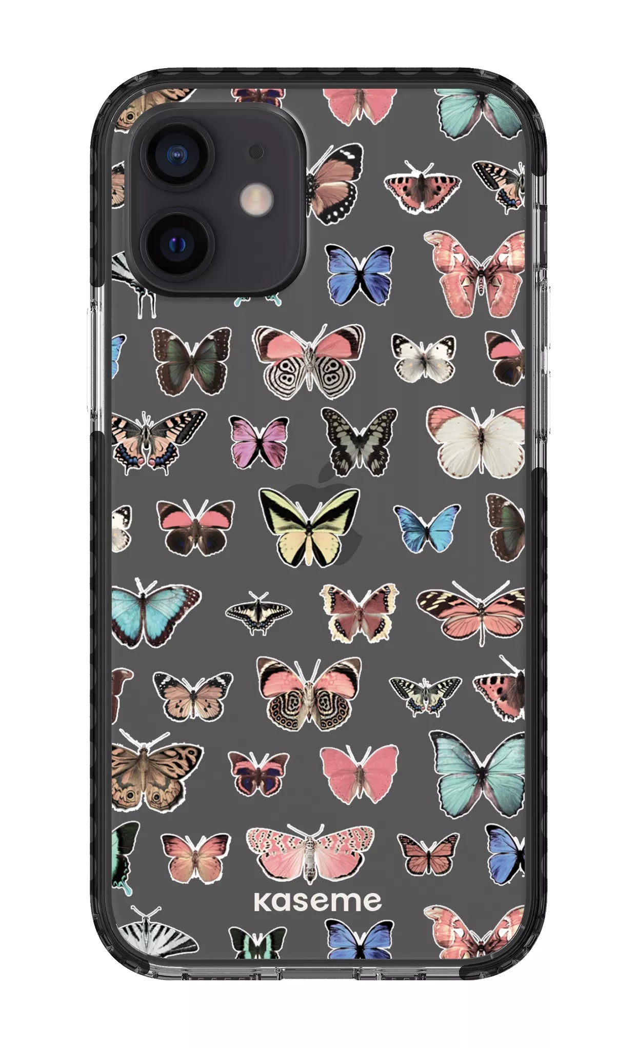 iPhone 12 Clear Case - Black Paloma Clear Case -