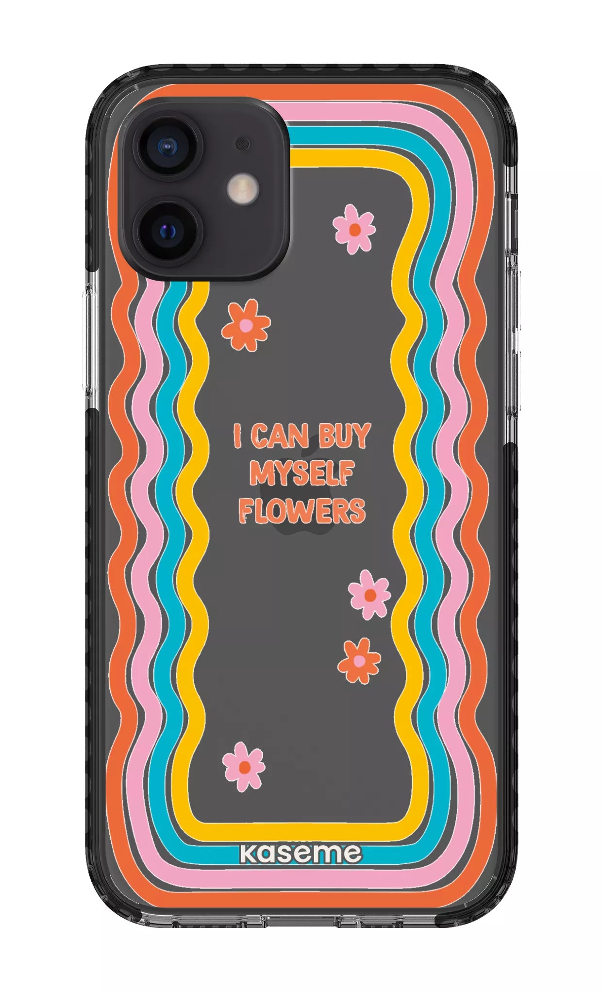 iPhone 12 Clear Case - Black She Can Clear Case -