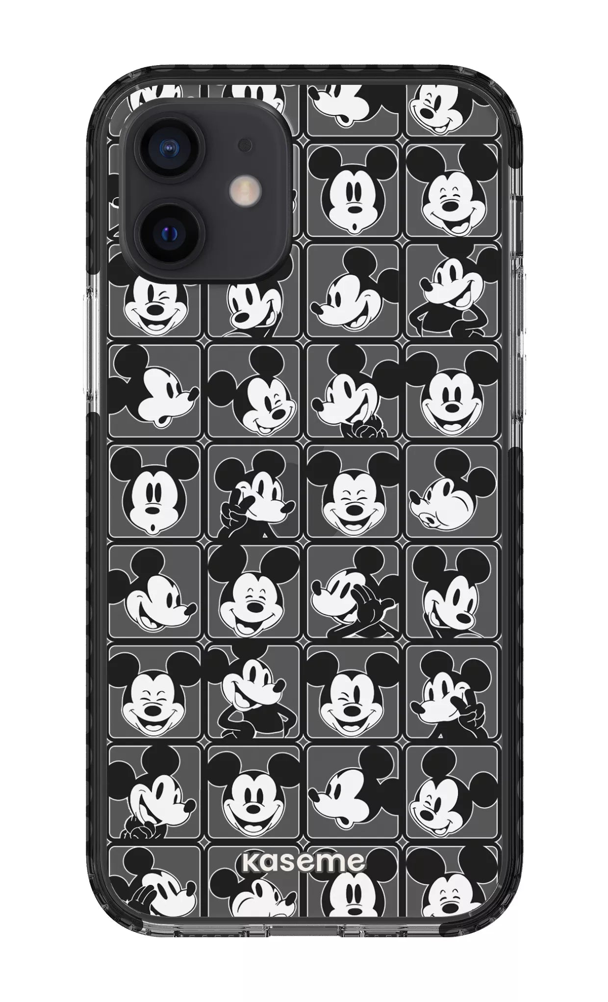 iPhone 12 Clear Case - Black Whimsy Clear Case -