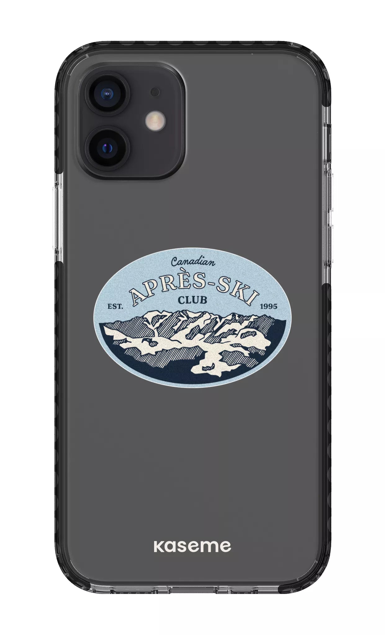 iPhone 12 Clear Case - Black Whistler Clear Case -