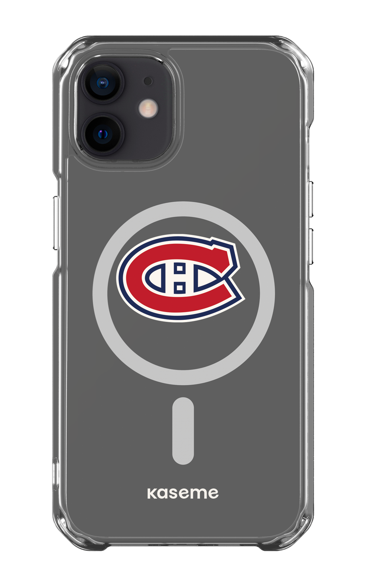 iPhone 12 Clear Case - Magsafe Canadiens Logo Clear -