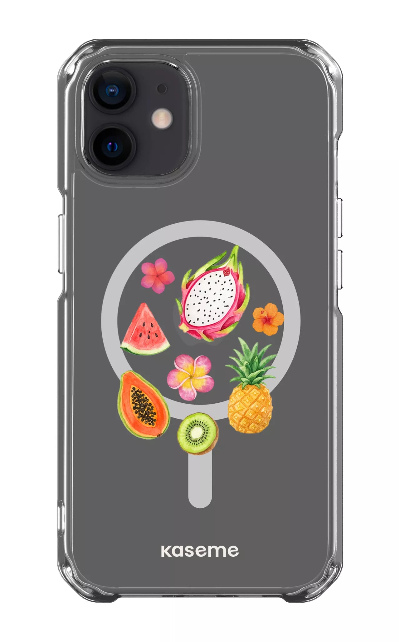 iPhone 12 Clear Case - Magsafe Fresca Tropicale Clear Case -