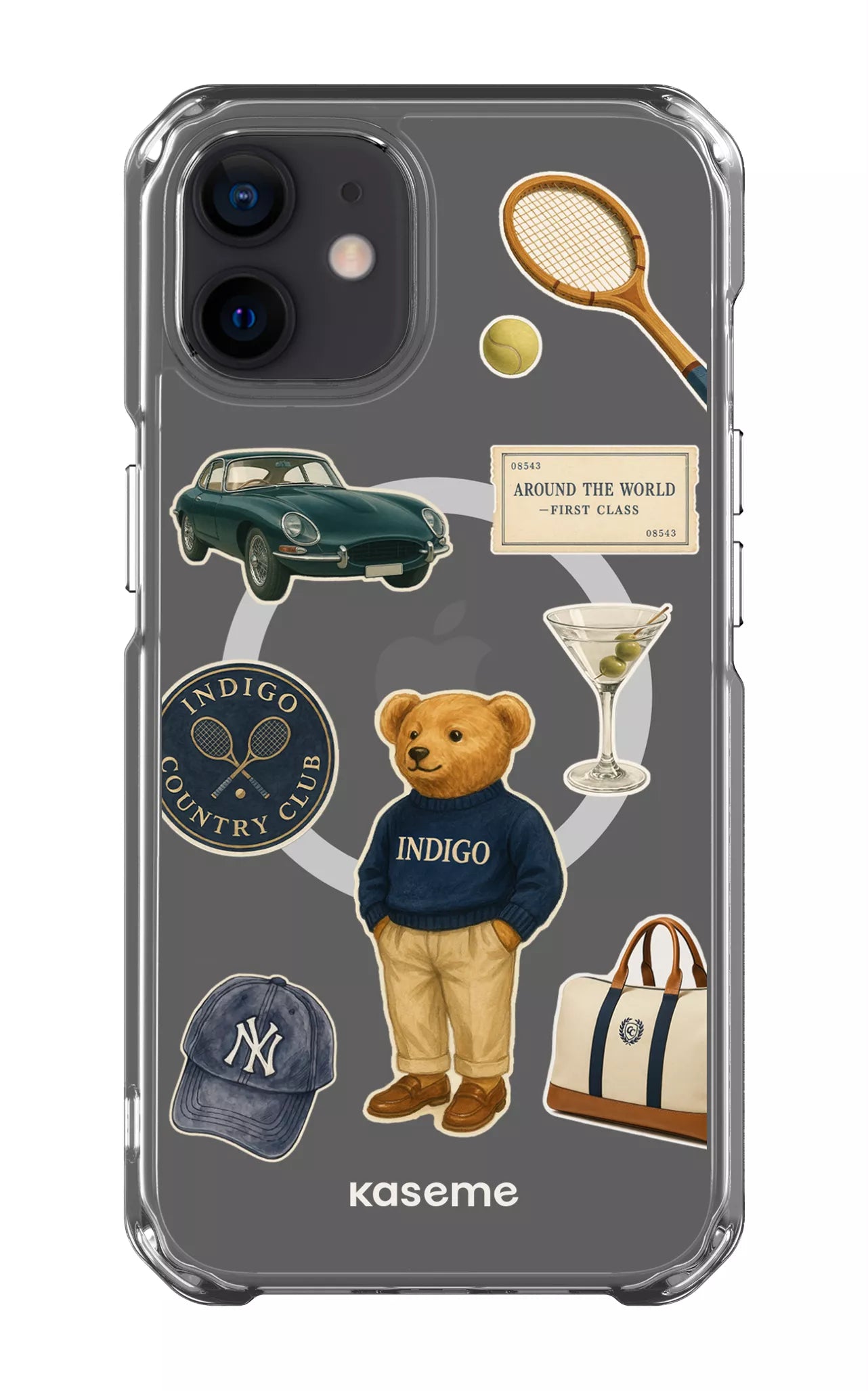 iPhone 12 Clear Case - Magsafe Kingsley Clear Case -