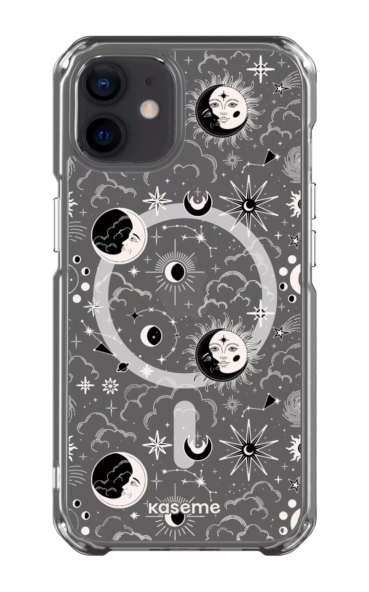 iPhone 12 Clear Case - Magsafe Milky Way White Clear Case -