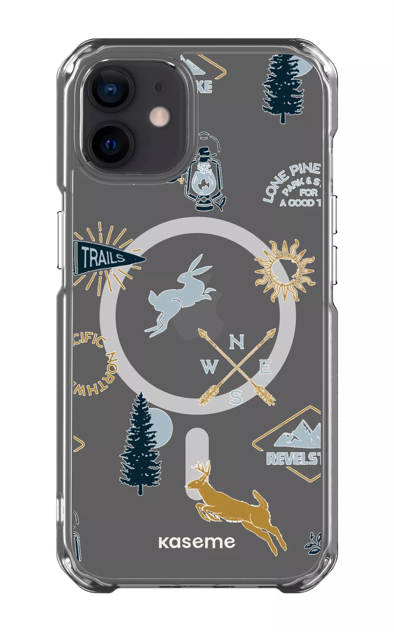 iPhone 12 Clear Case - Magsafe Revelstoke white Clear Case -