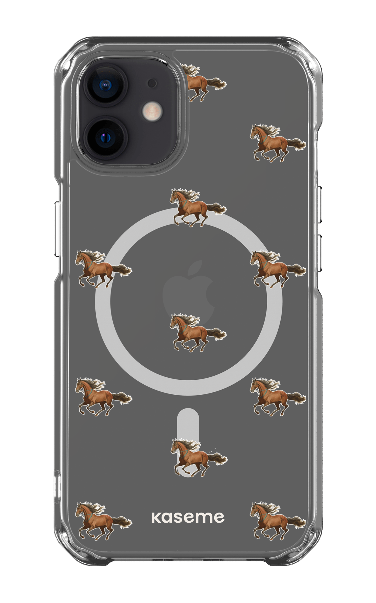 iPhone 12 Clear Case - Magsafe Saddle Clear Case -