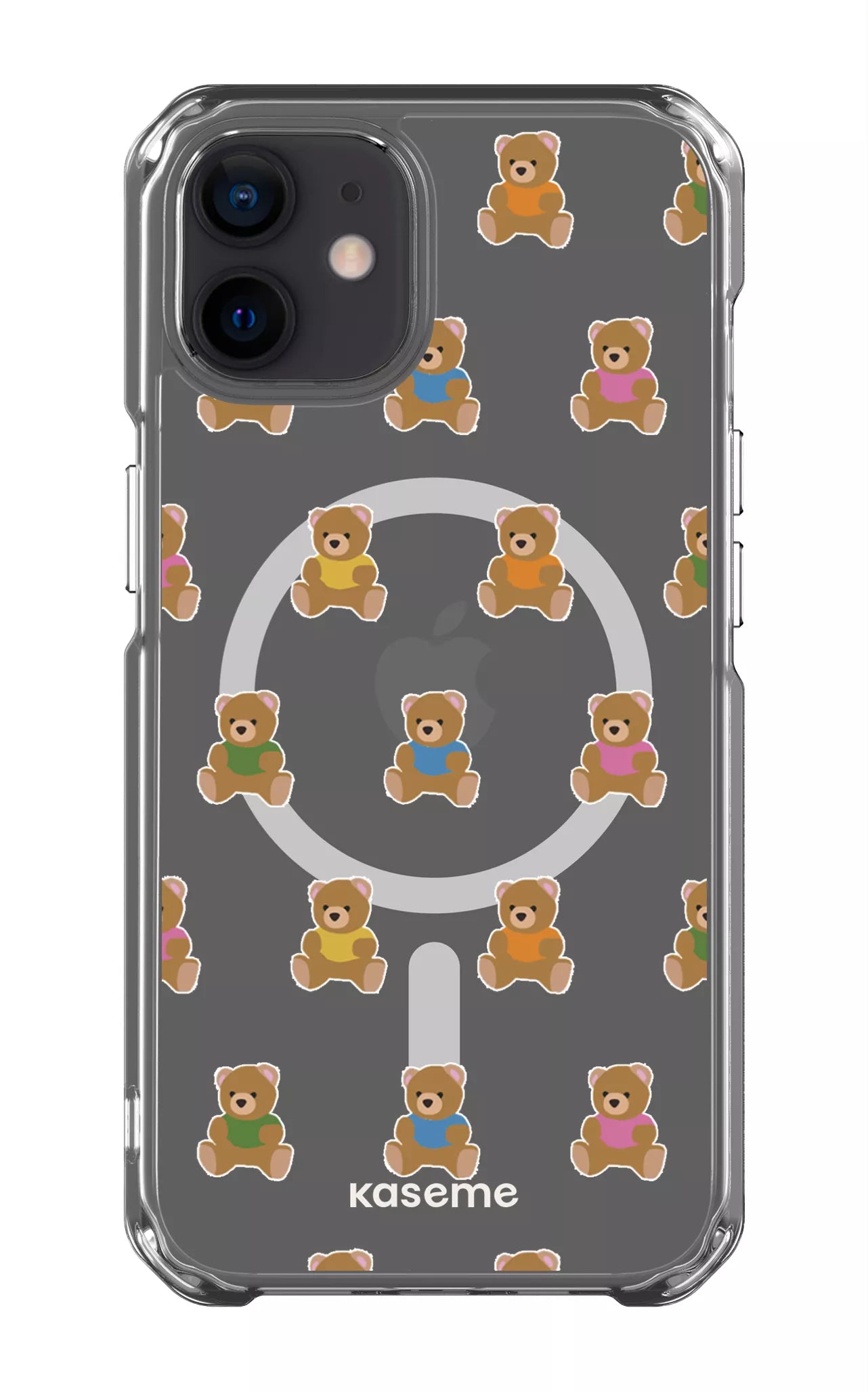 iPhone 12 Clear Case - Magsafe Teddy Clear Case -