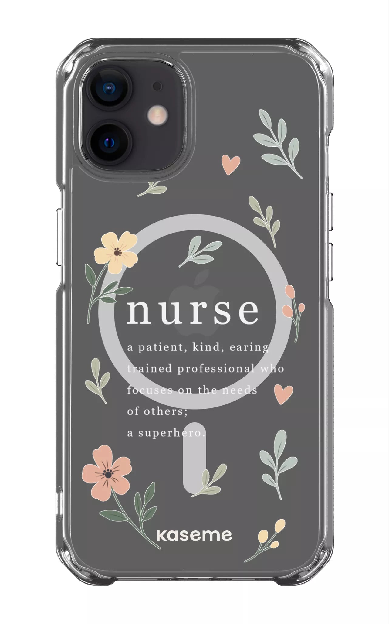 iPhone 12 Clear Case - Magsafe With Heart Clear Case -