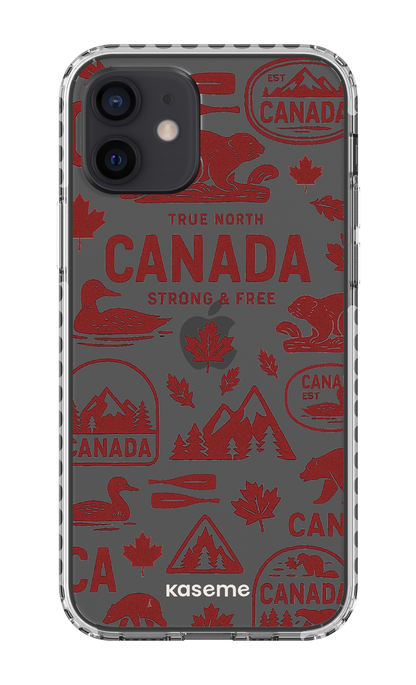 iPhone 12 Clear Case - White Oh Canada -
