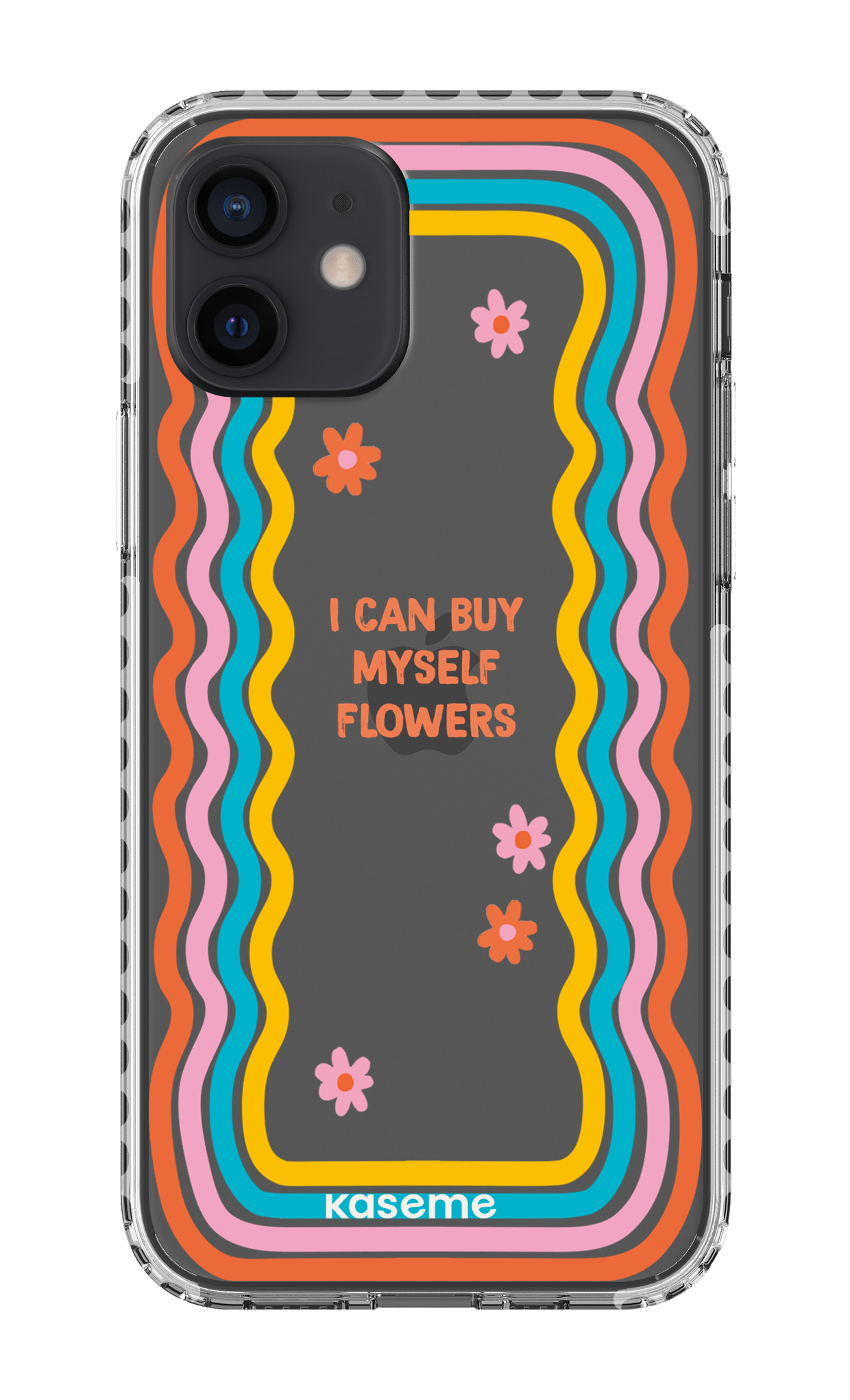 iPhone 12 Clear Case - White She Can Clear Case -