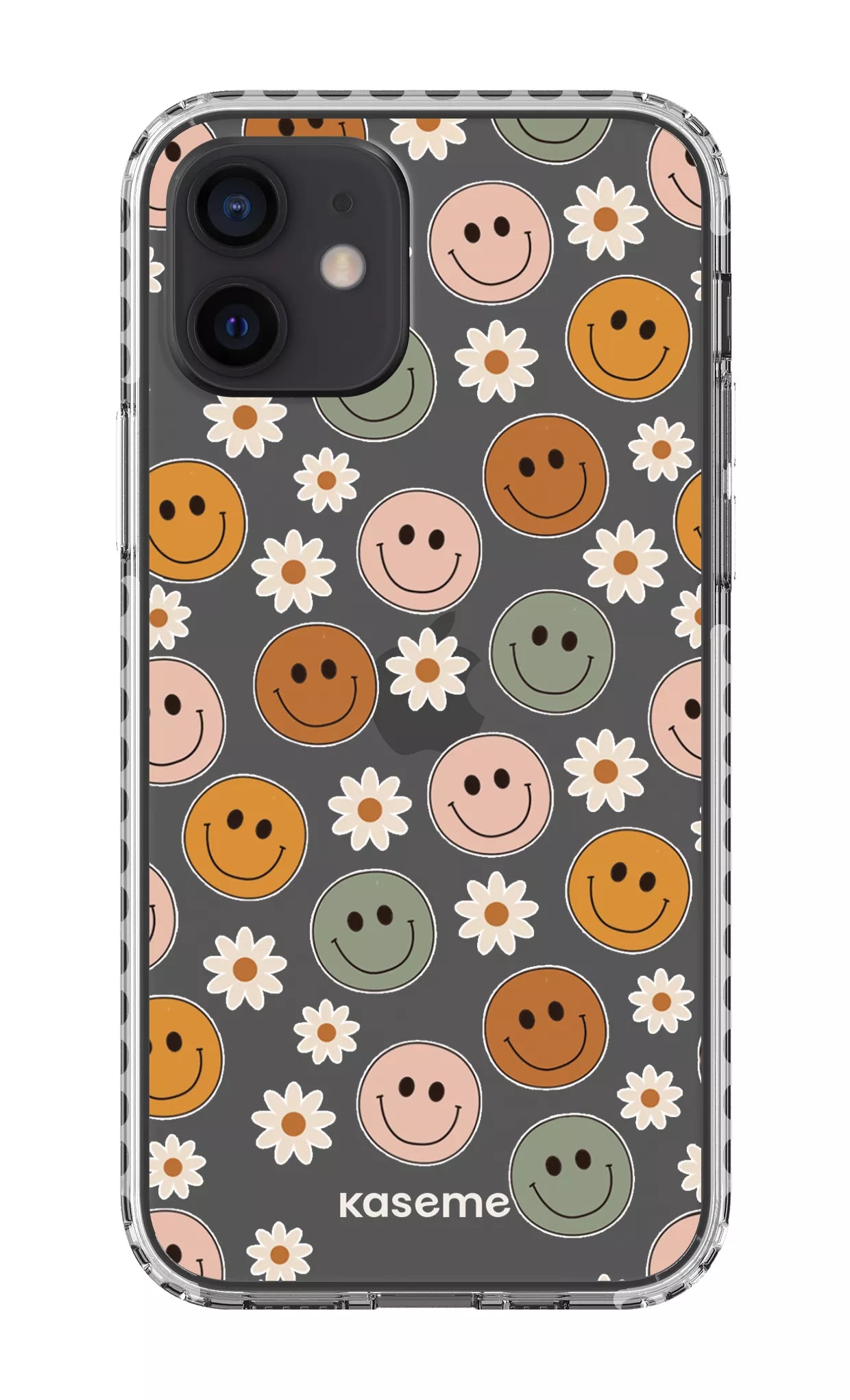 iPhone 12 Clear Case - White Smirk Clear Case -