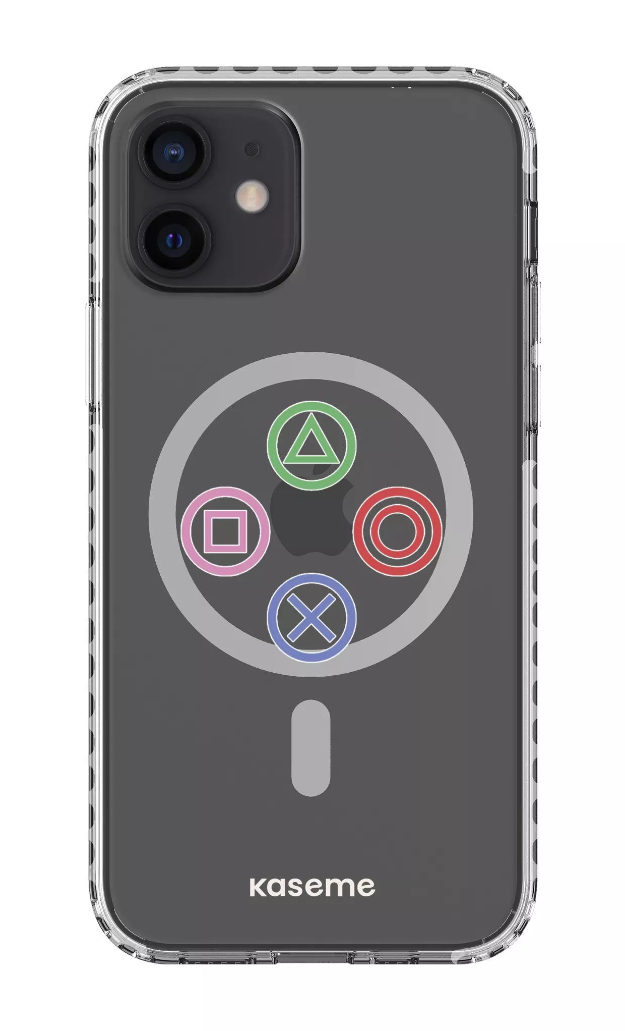 iPhone 12 Clear Case Magsafe - White Console Clear Case -