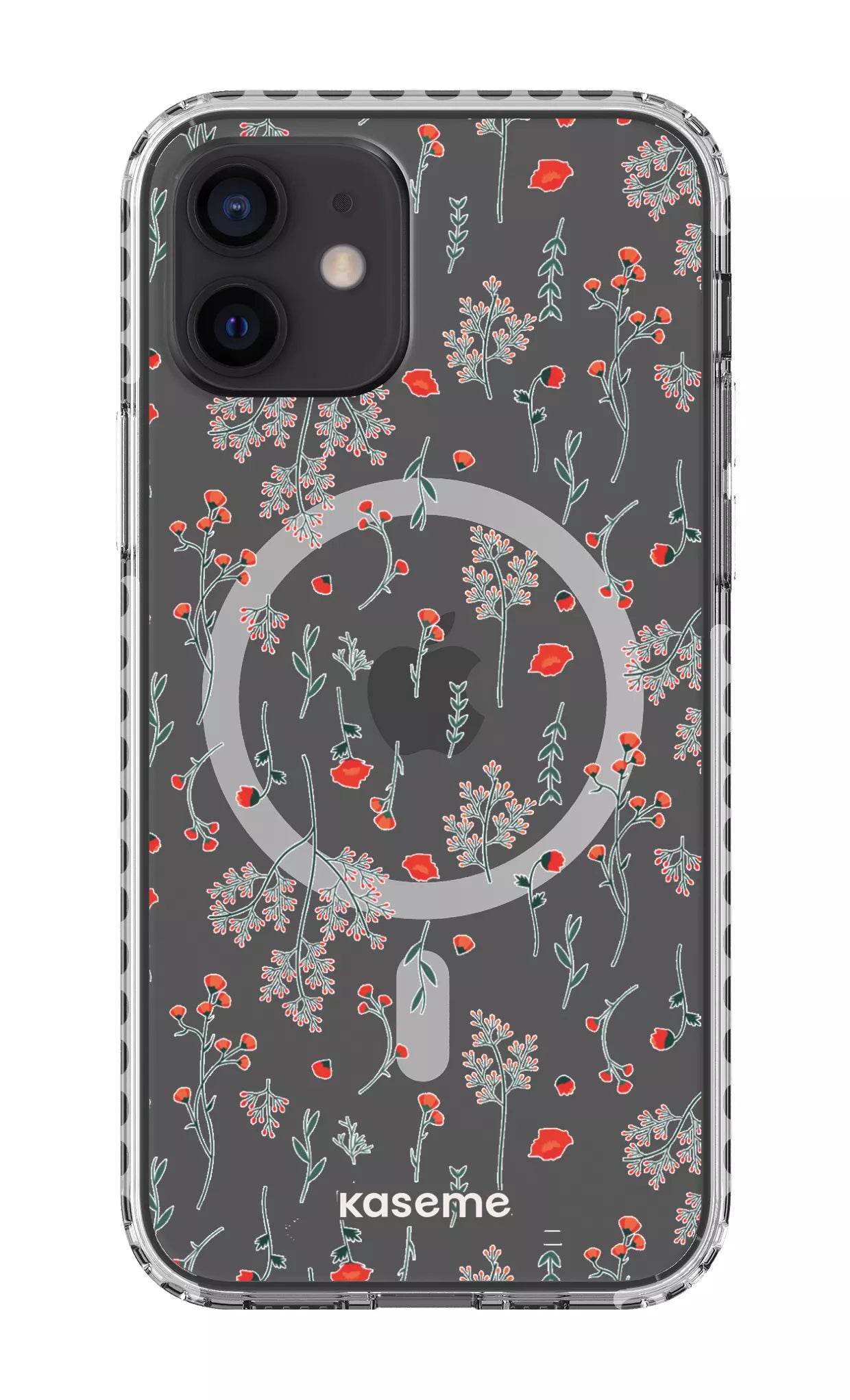 iPhone 12 Clear Case Magsafe - White Evelyn Clear Case -