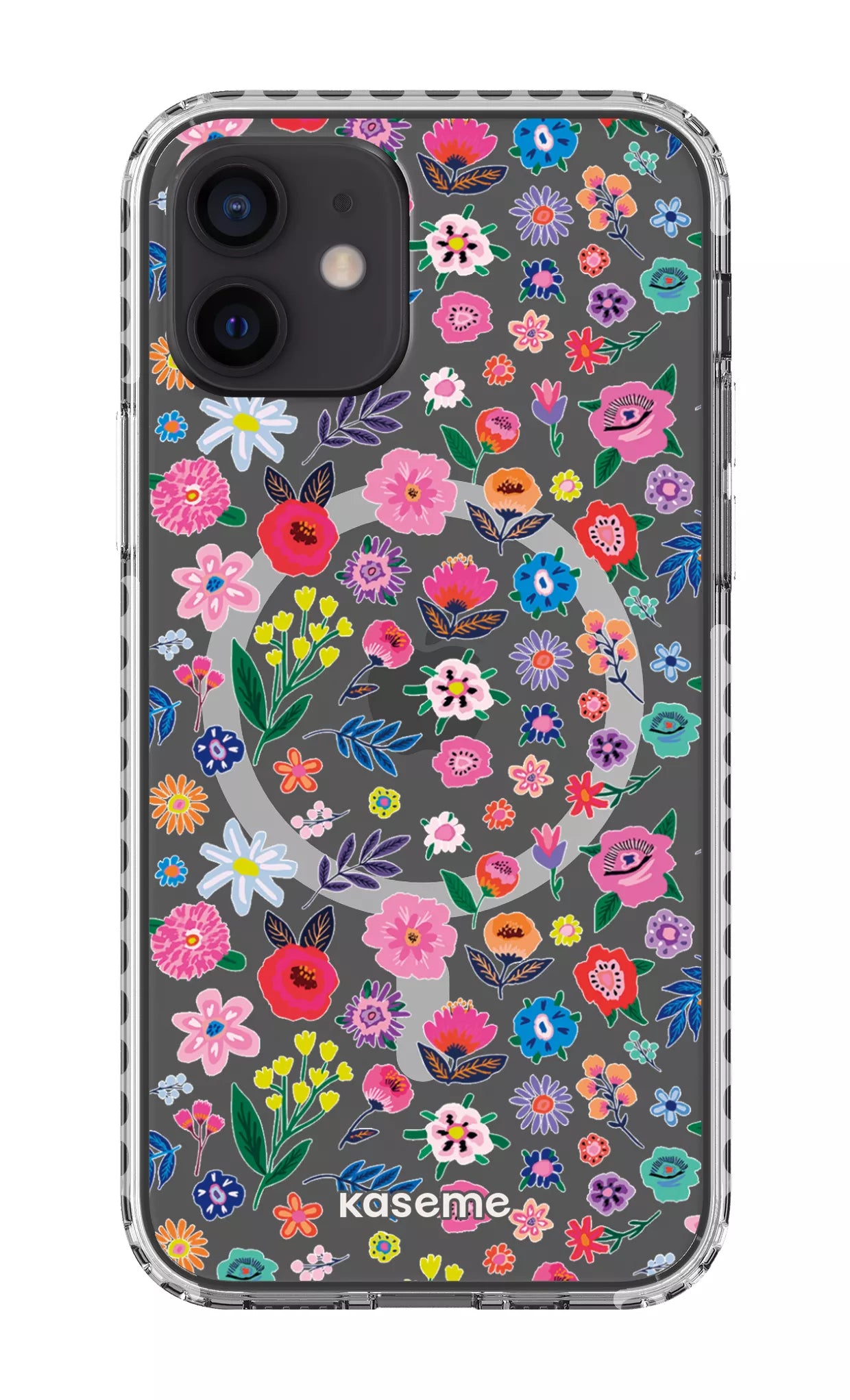 iPhone 12 Clear Case Magsafe - White Hallucinate Clear Case -