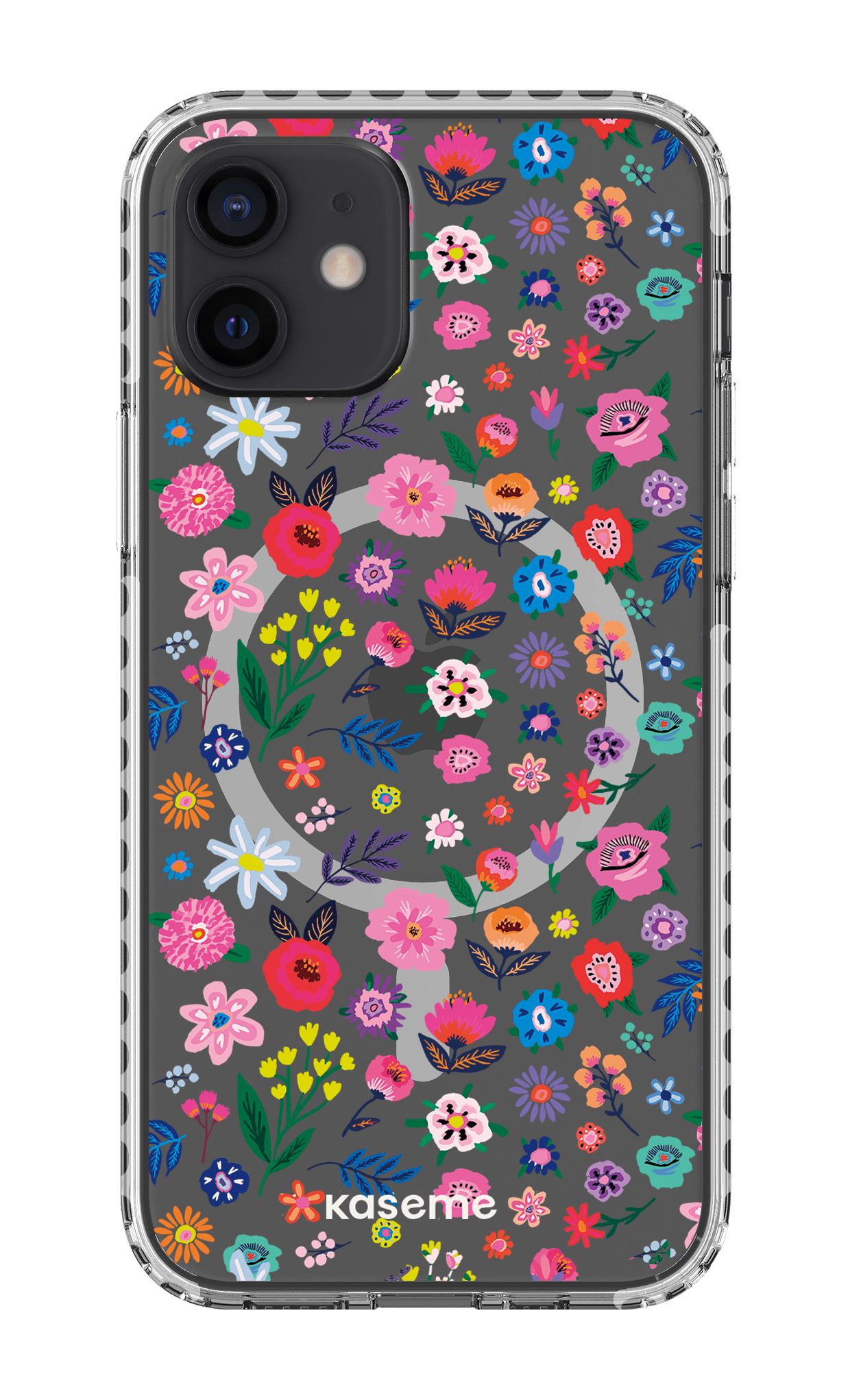 iPhone 12 Clear Case Magsafe - White Hallucinate Clear Case -