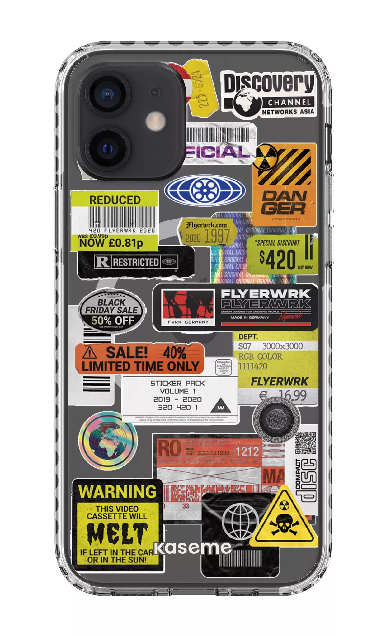 iPhone 12 Clear Case Magsafe - White Melt Clear Case -