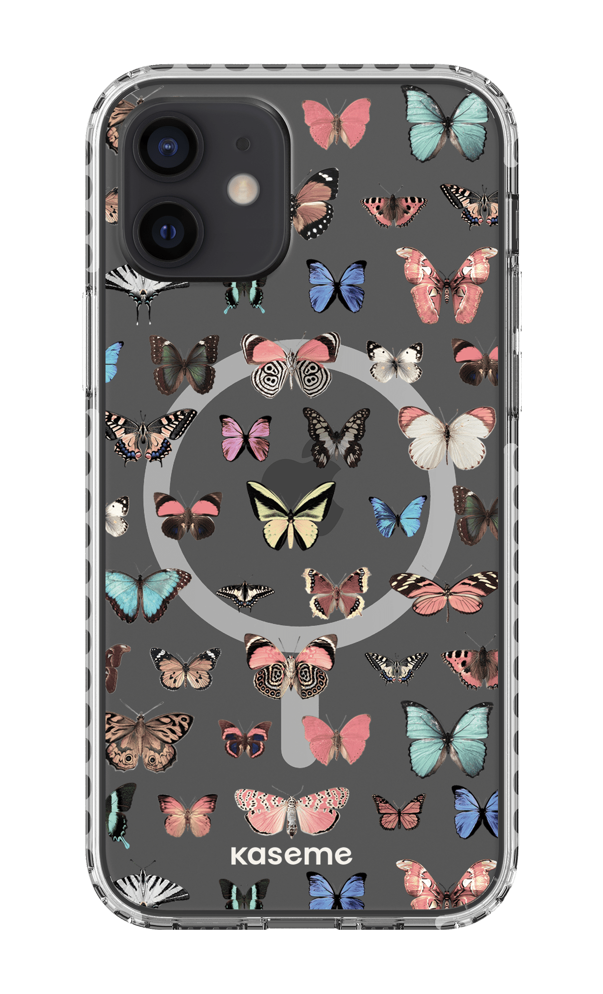 iPhone 12 Clear Case Magsafe - White Paloma Clear Case -