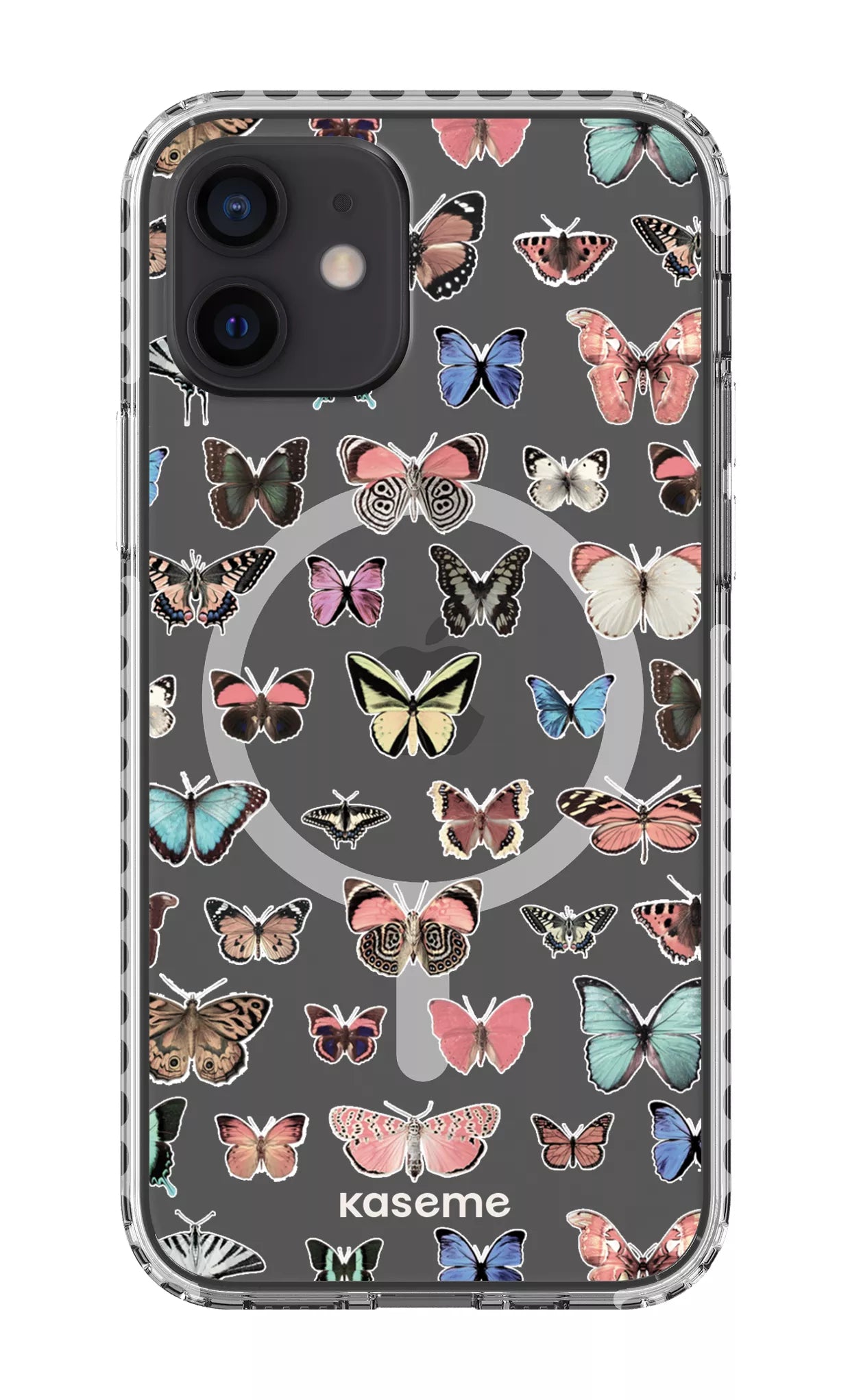 iPhone 12 Clear Case Magsafe - White Paloma Clear Case -