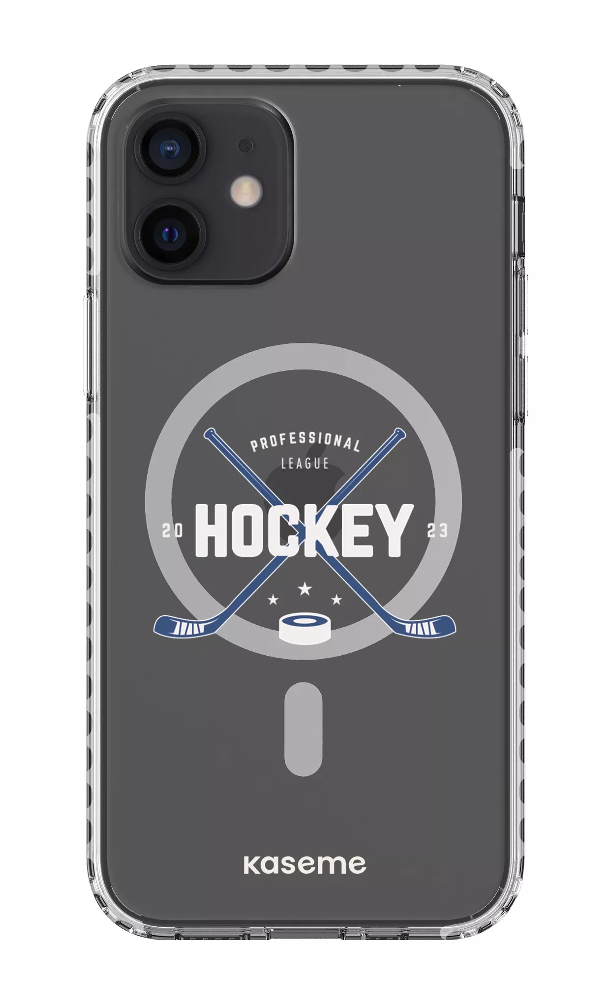 iPhone 12 Clear Case Magsafe - White Playoffs Clear Case -