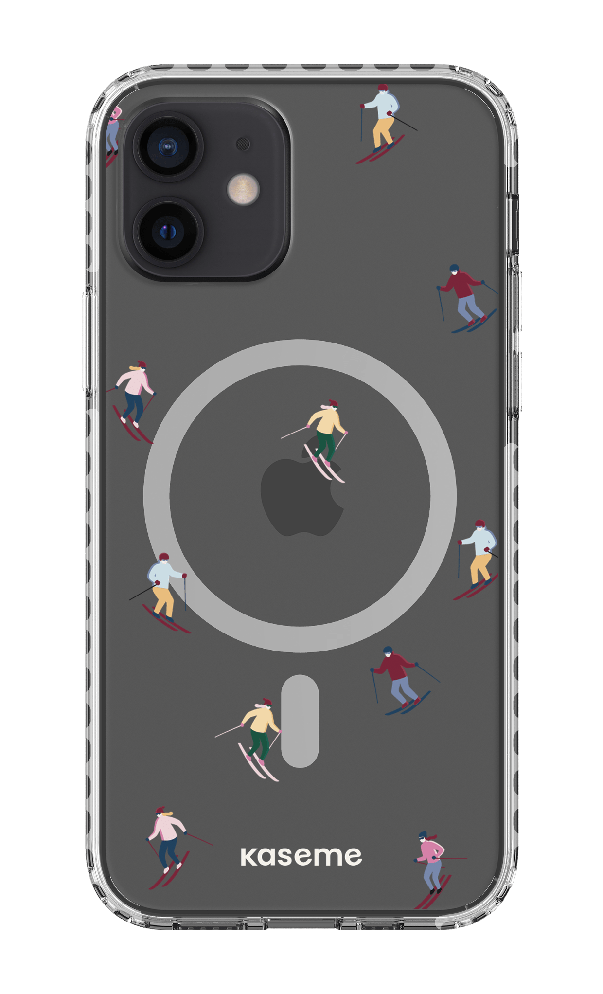 iPhone 12 Clear Case Magsafe - White Slope Clear Case -