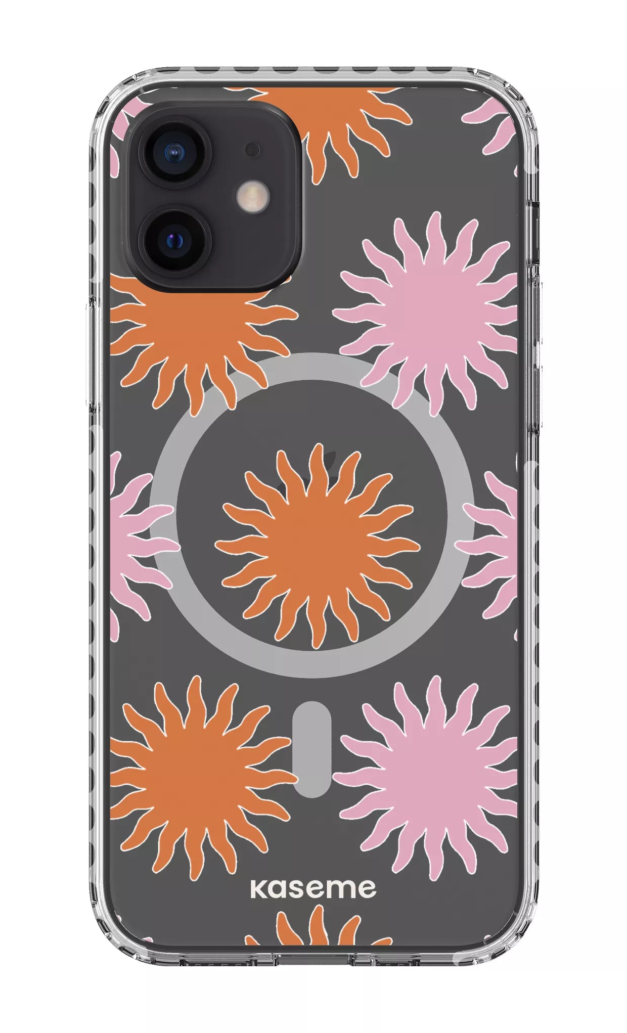 iPhone 12 Clear Case Magsafe - White Vitamin Sea Clear Case -