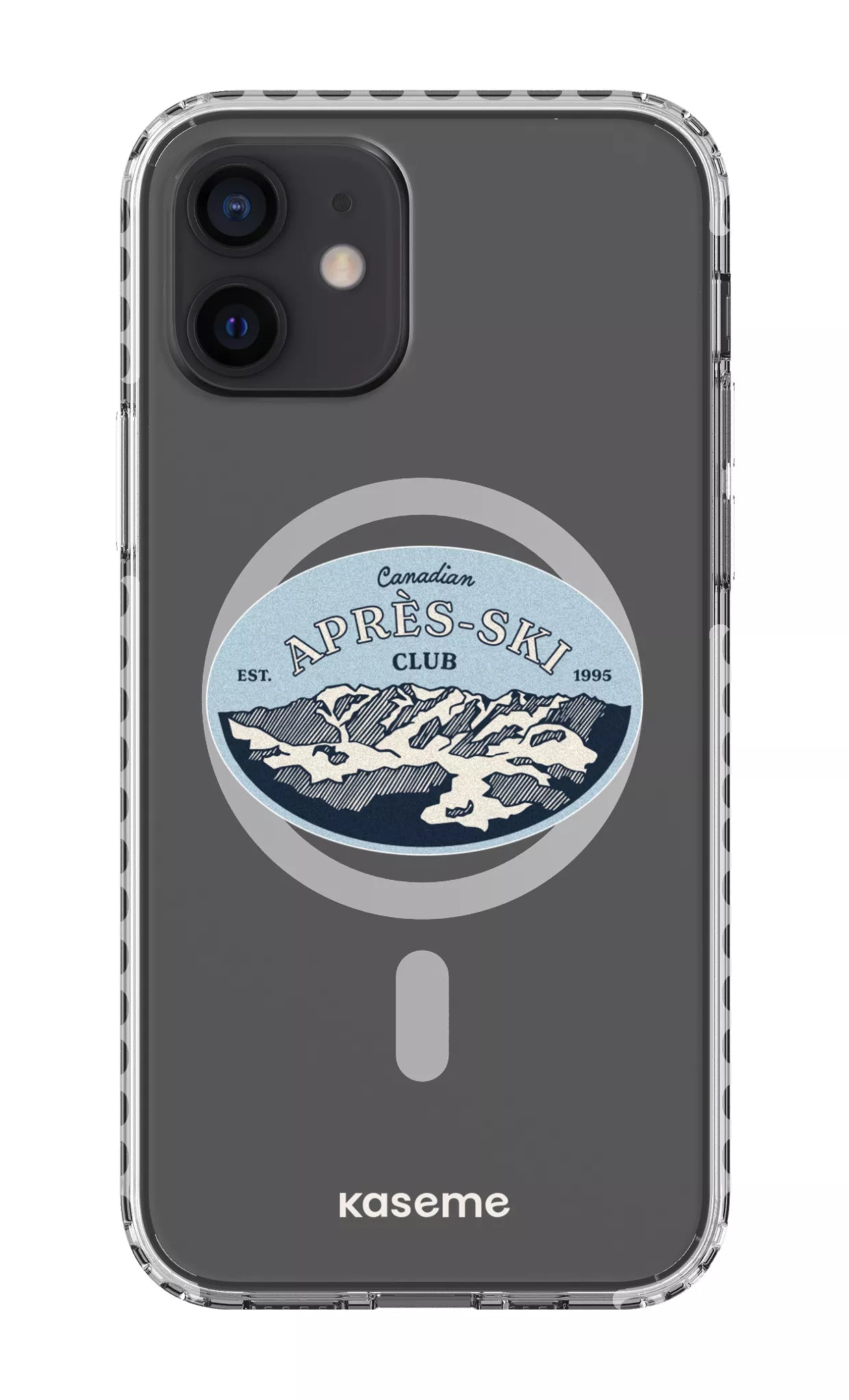 iPhone 12 Clear Case Magsafe - White Whistler Clear Case -