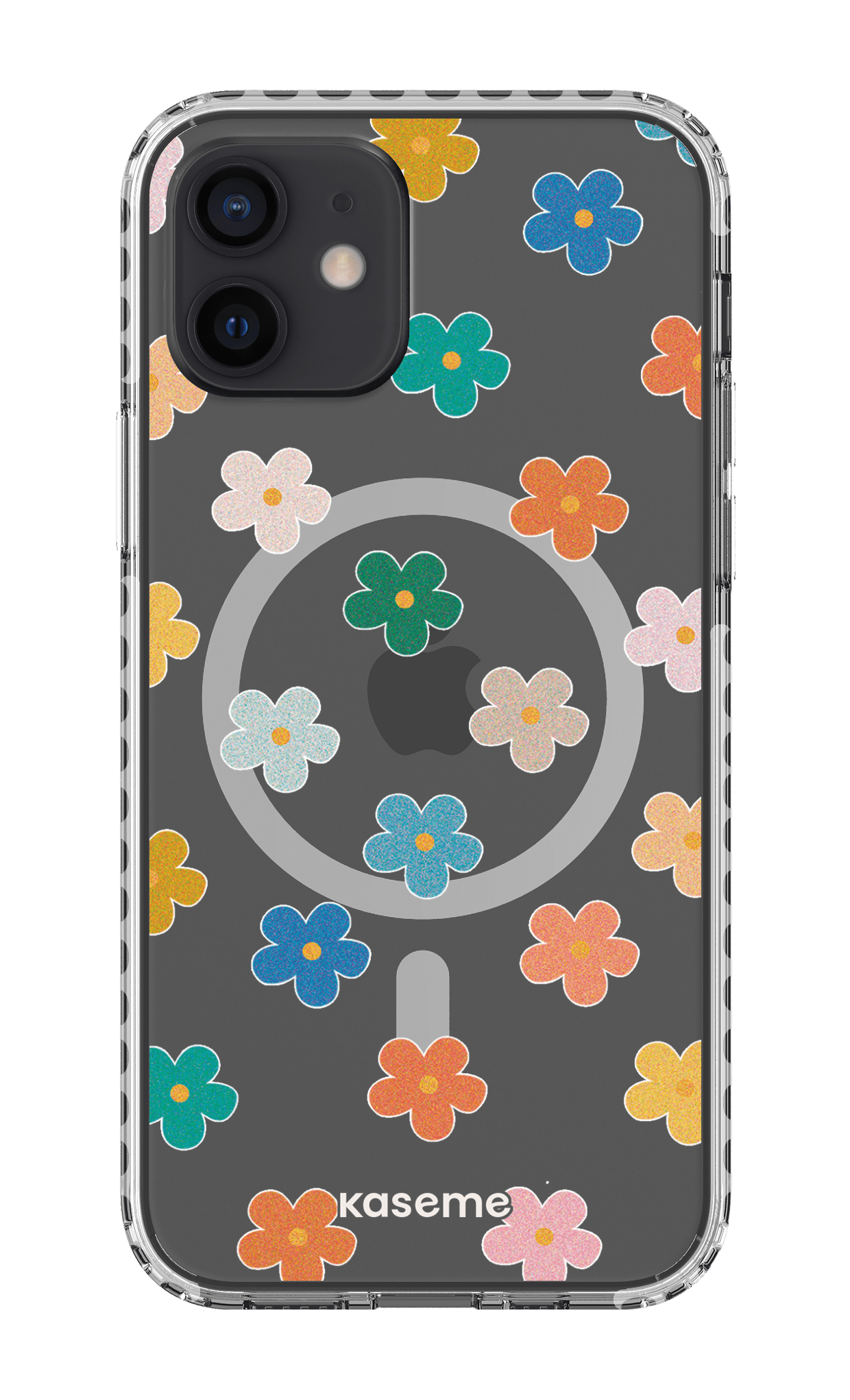 iPhone 12 Clear Case Magsafe - White Woodstock Clear Case -