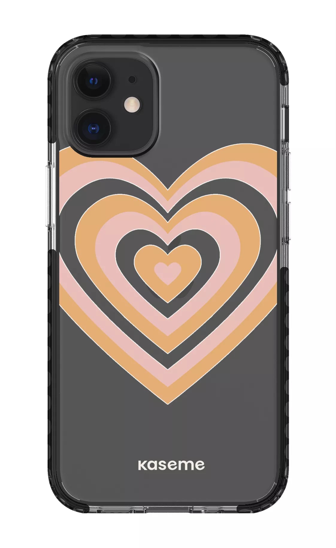 iPhone 12 Mini Clear Case - Black Amor Clear Case -