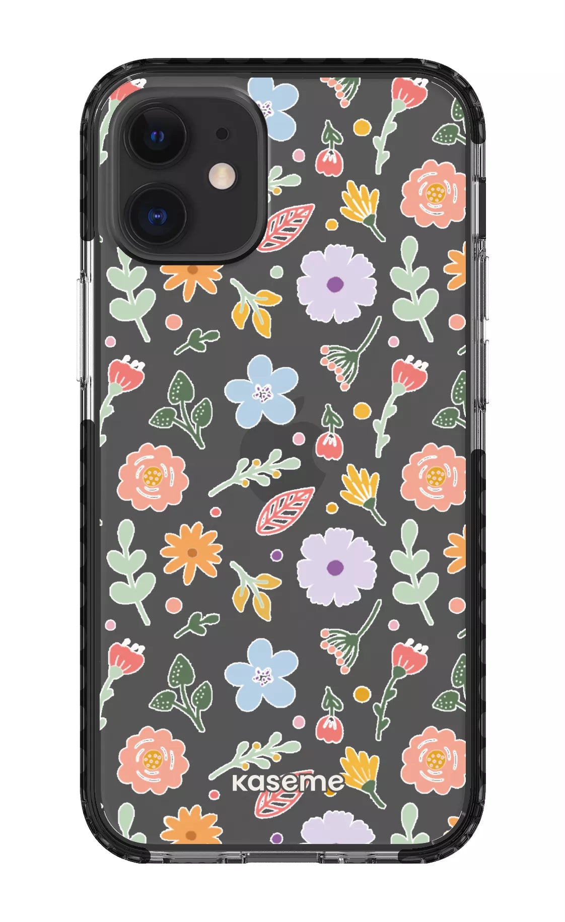 iPhone 12 Mini Clear Case - Black Charm Clear Case -