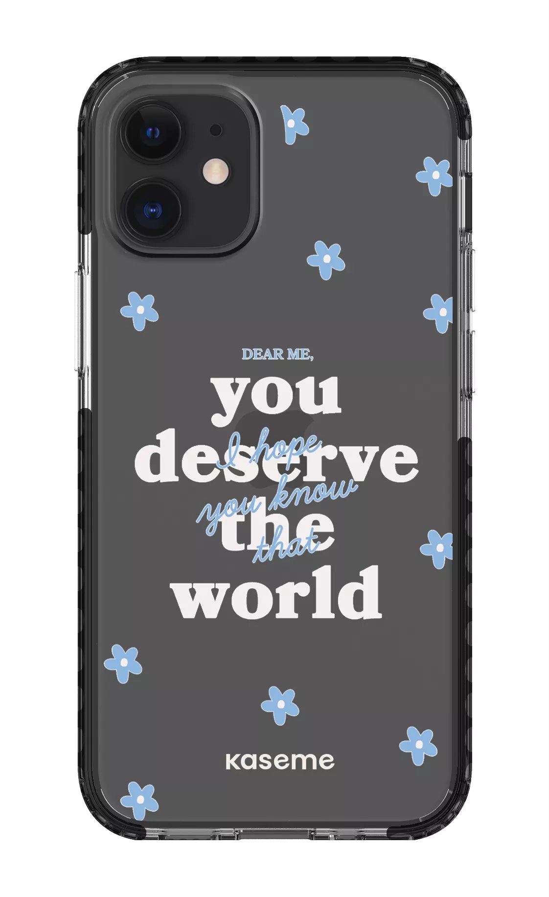 iPhone 12 Mini Clear Case - Black Dear Me Clear Case -