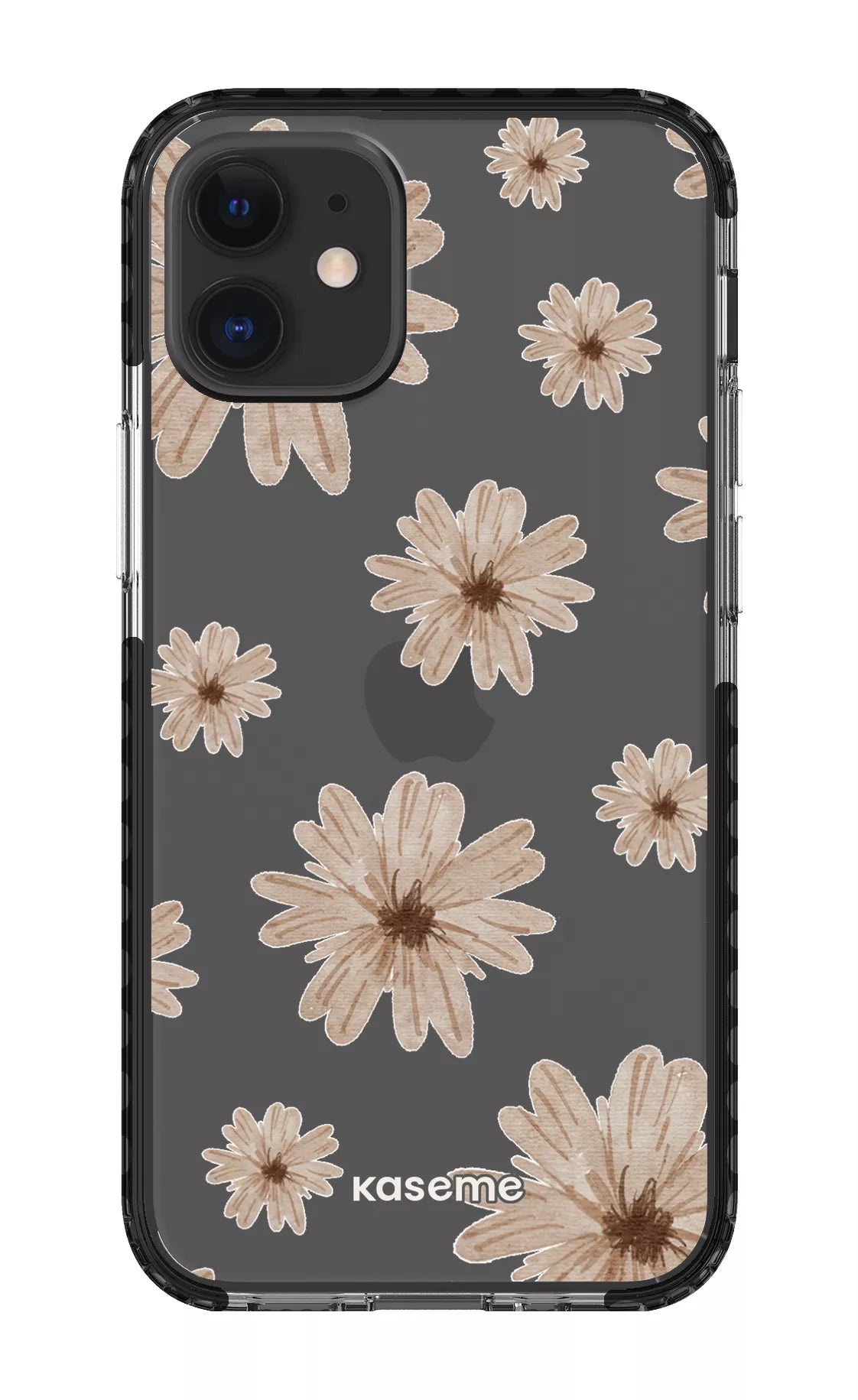 iPhone 12 Mini Clear Case - Black Delicate Dreams Clear Case -