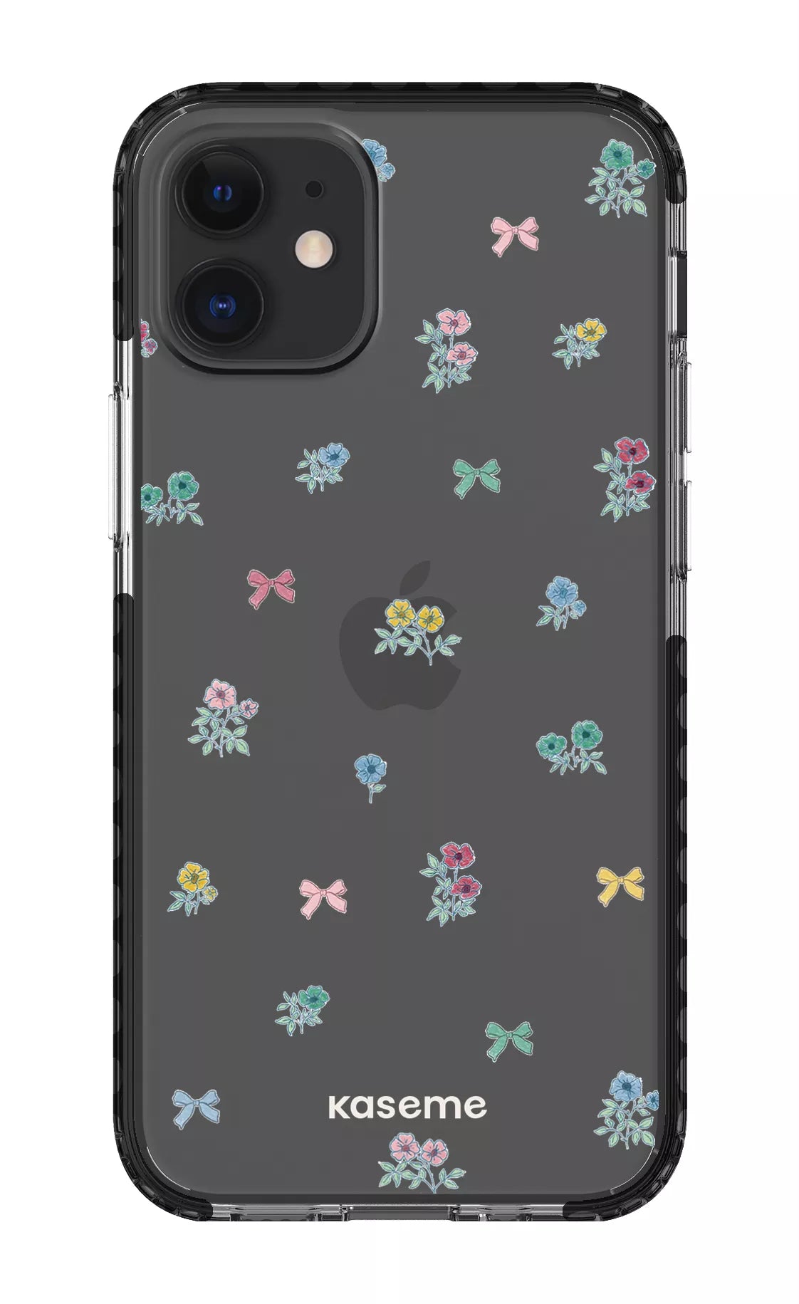 iPhone 12 Mini Clear Case - Black Graceful Clear Case -