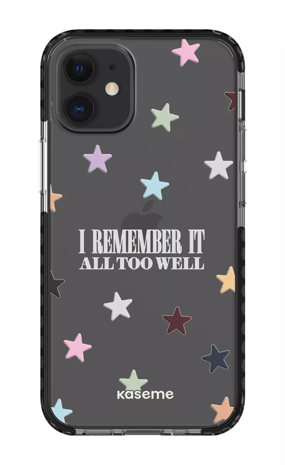 iPhone 12 Mini Clear Case - Black It Was Rare Clear Case -