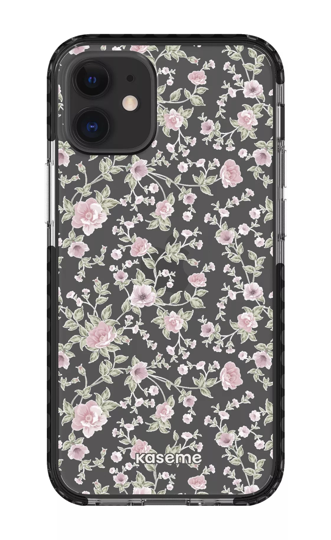 iPhone 12 Mini Clear Case - Black La Vie en Rose Clear Case -