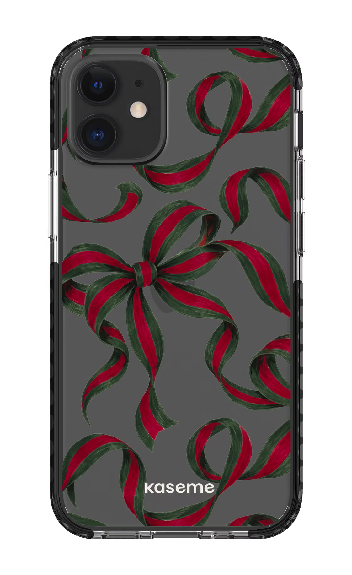 iPhone 12 Mini Clear Case - Black Ribbon House Clear Case -
