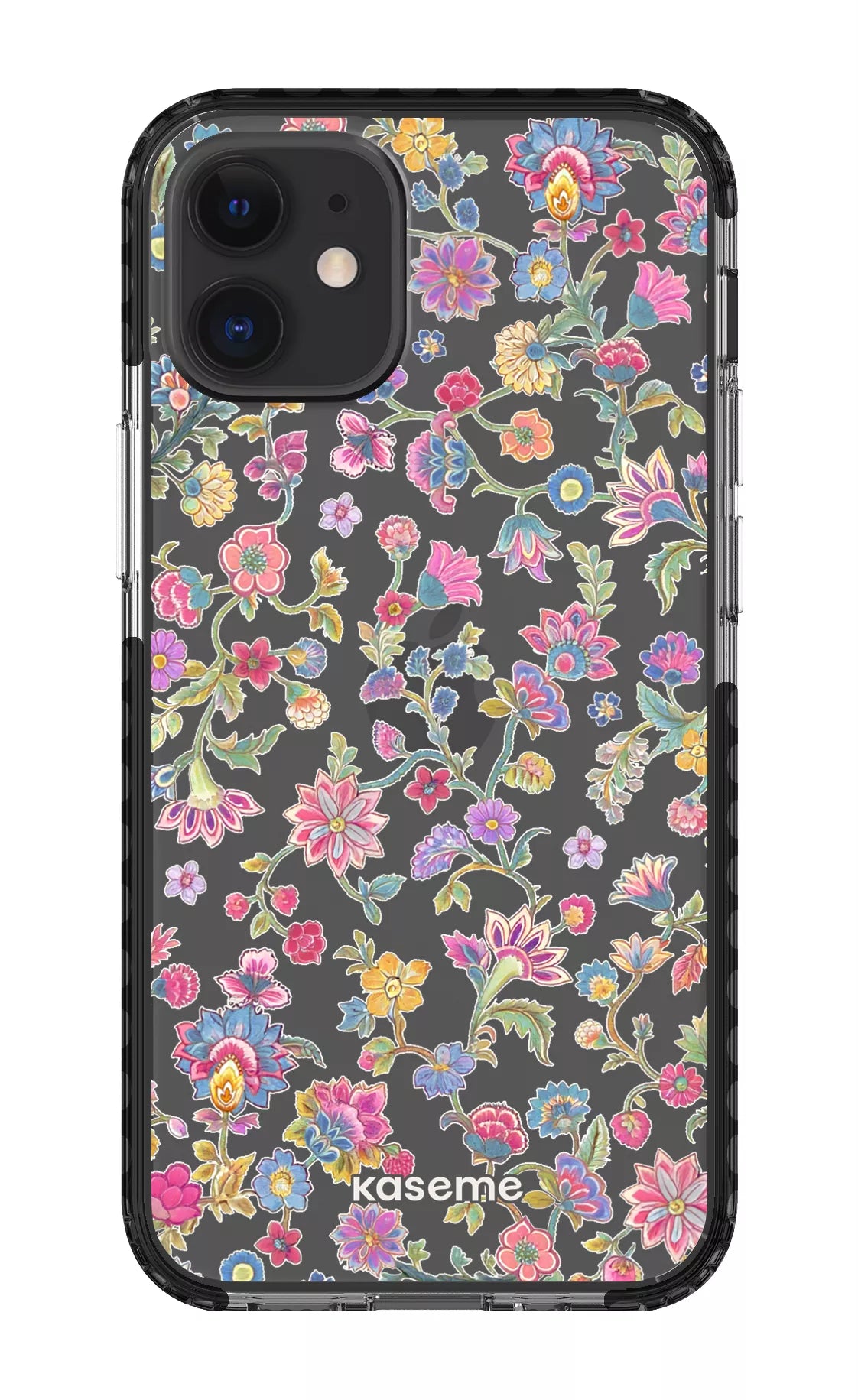 iPhone 12 Mini Clear Case - Black Secret Garden Clear Case -