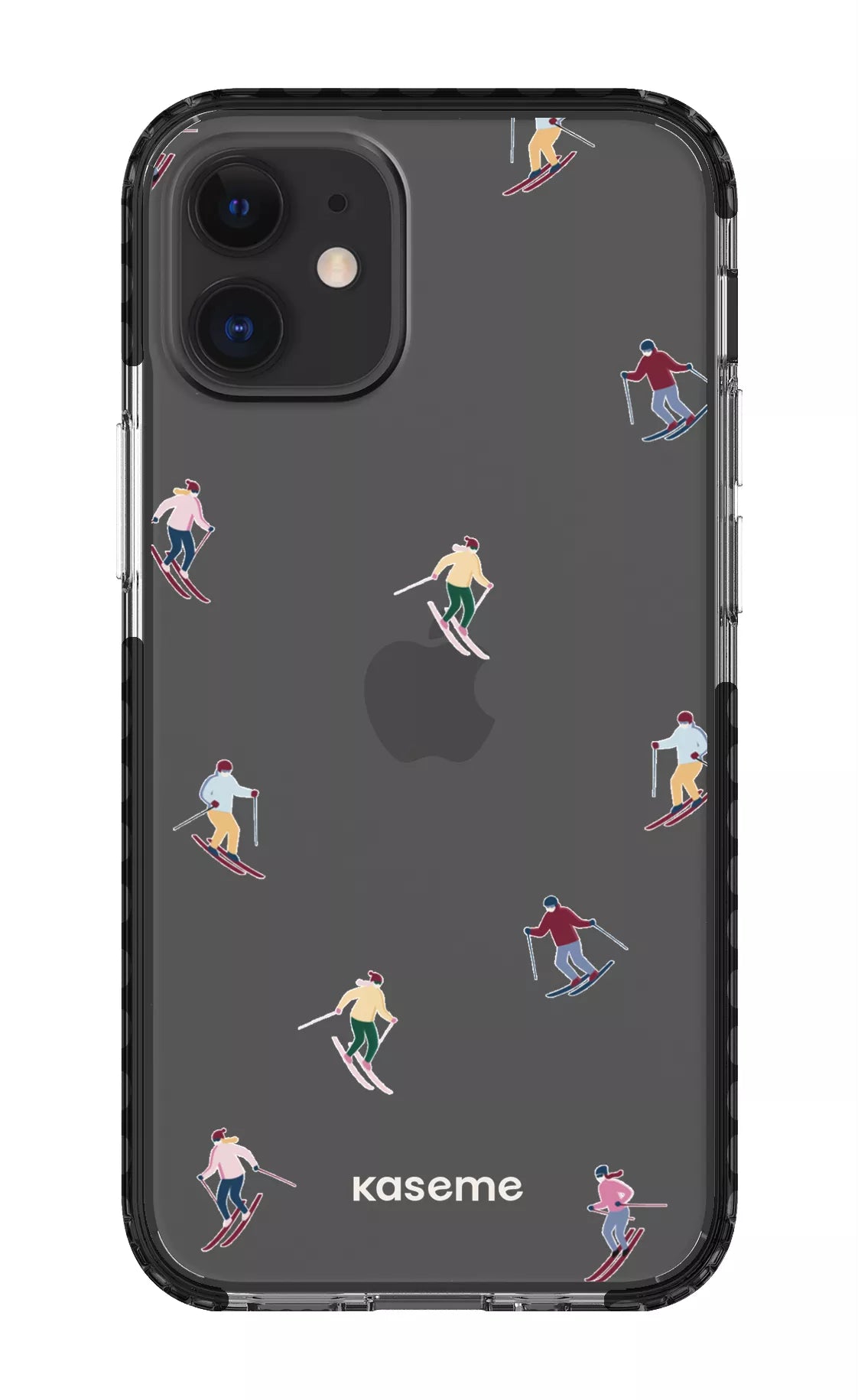 iPhone 12 Mini Clear Case - Black Slope Clear Case -