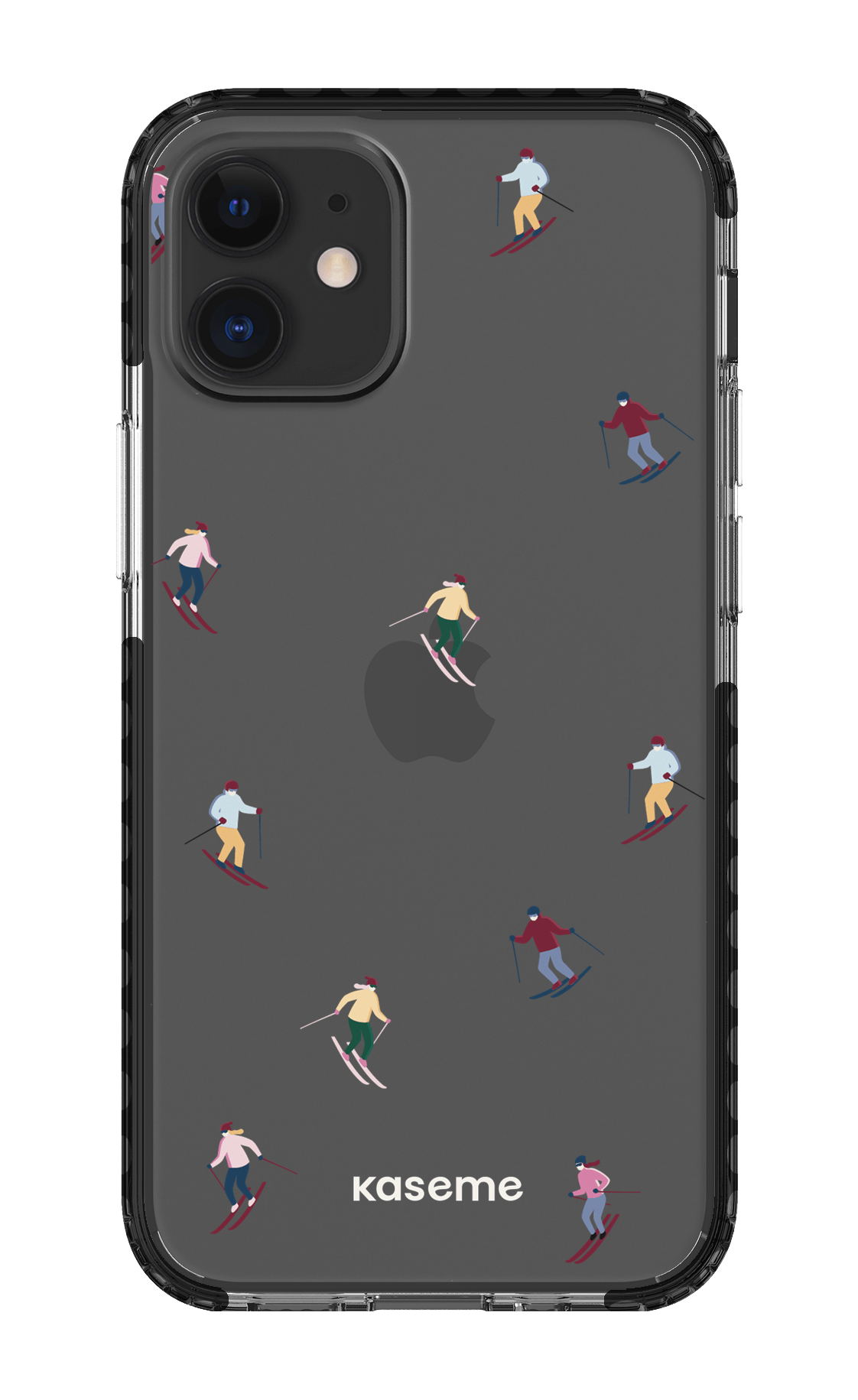 iPhone 12 Mini Clear Case - Black Slope Clear Case -