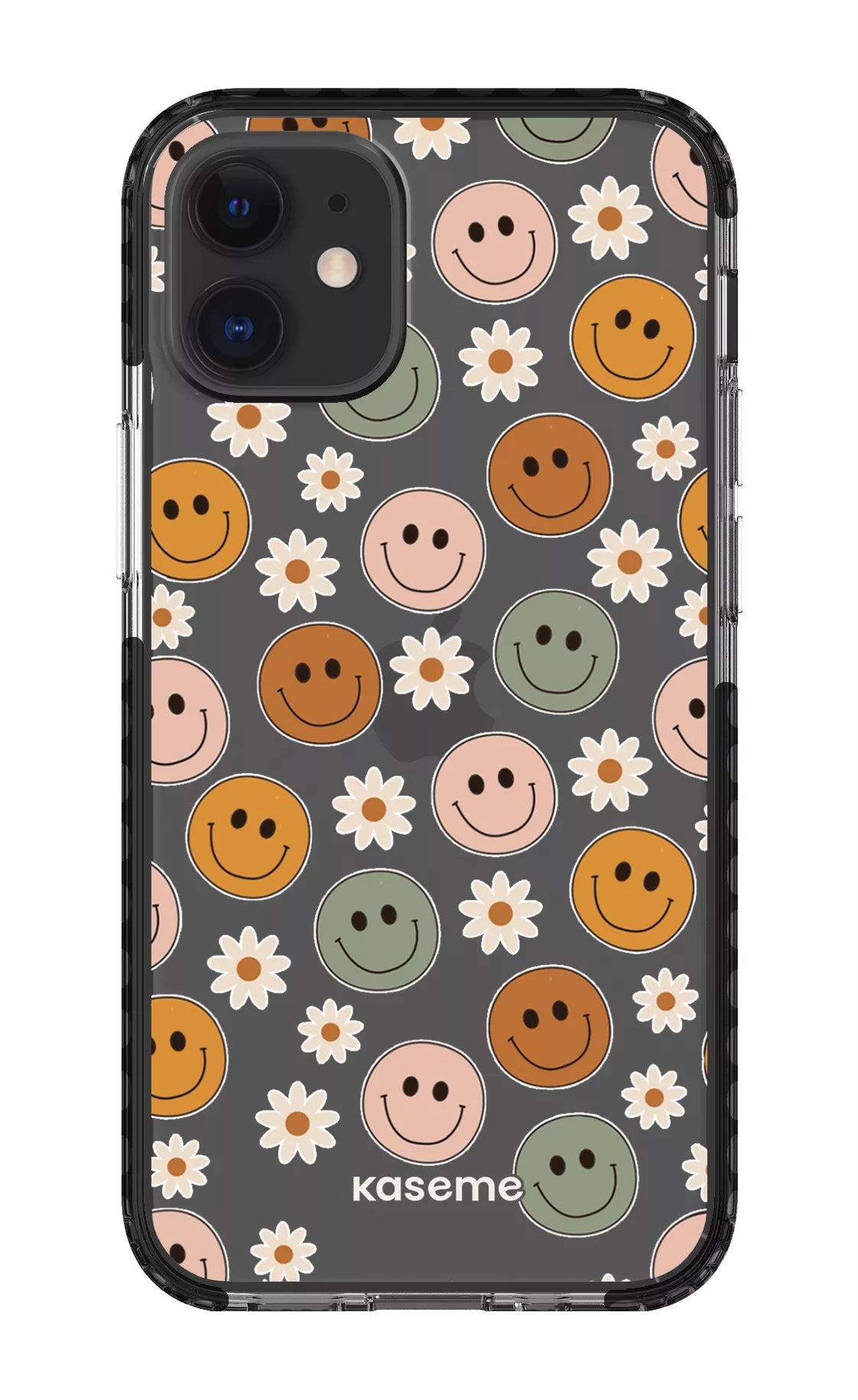 iPhone 12 Mini Clear Case - Black Smirk Clear Case -