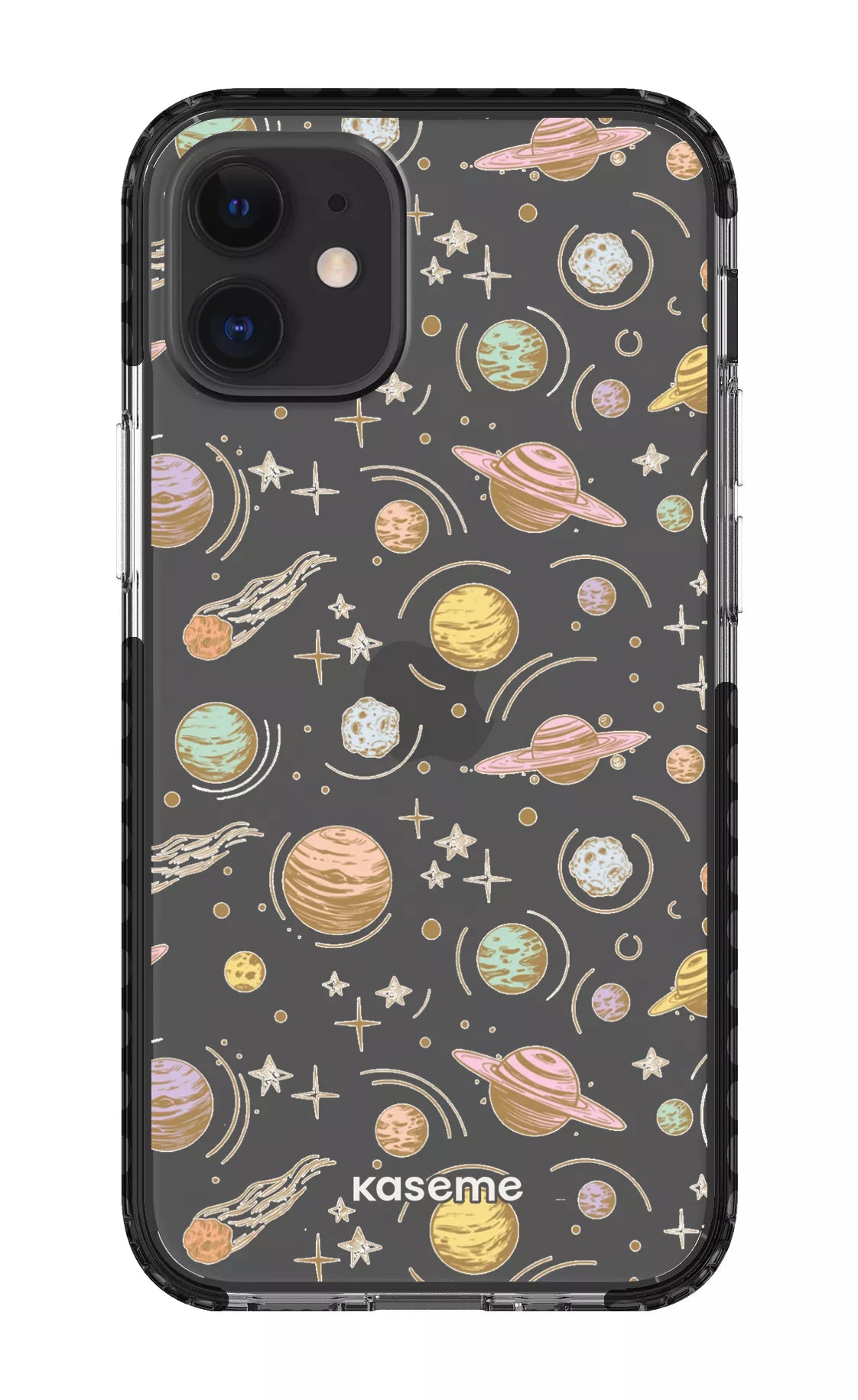 iPhone 12 Mini Clear Case - Black Solar Clear Case -