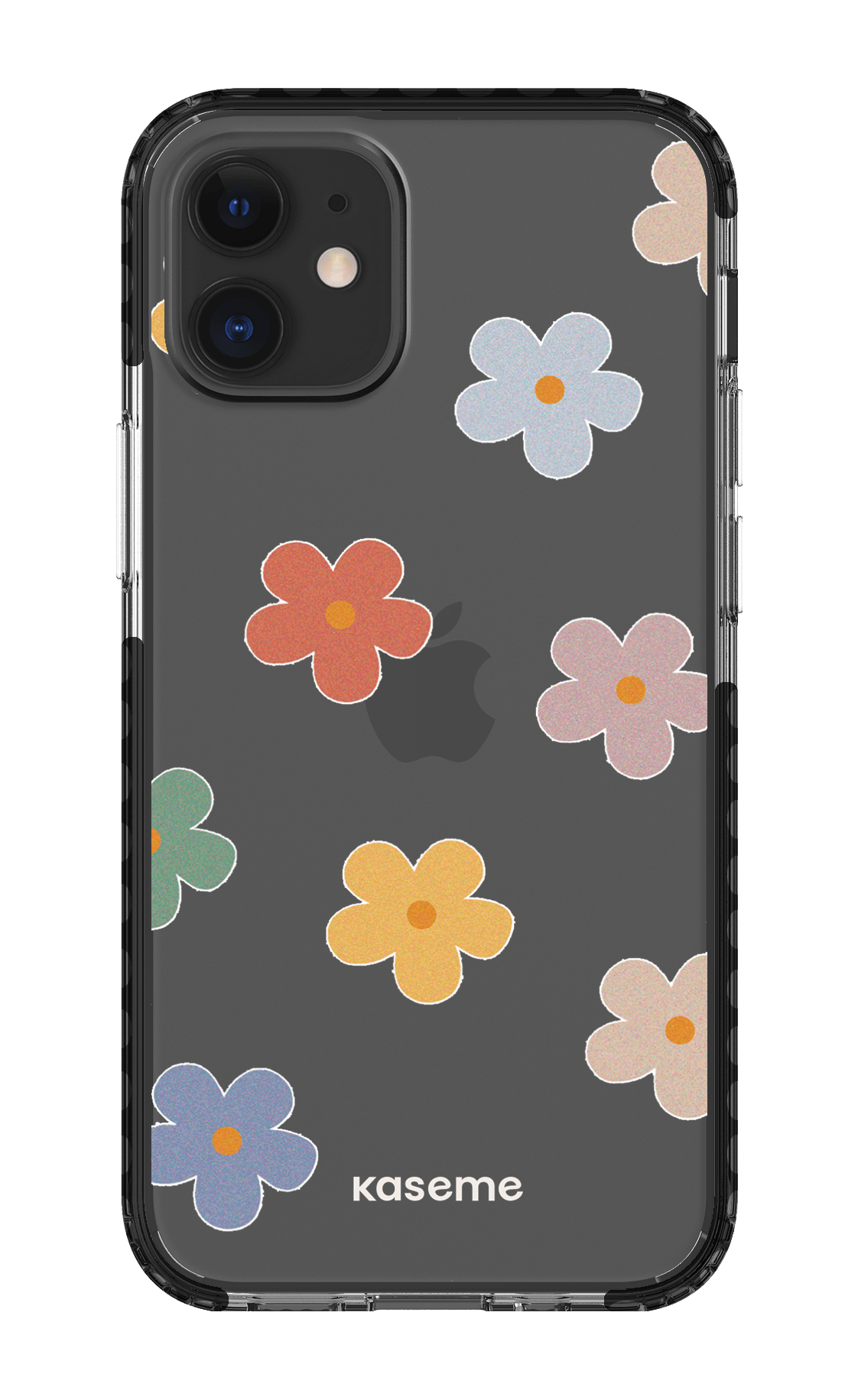 iPhone 12 Mini Clear Case - Black Woodstock Big Clear Case -