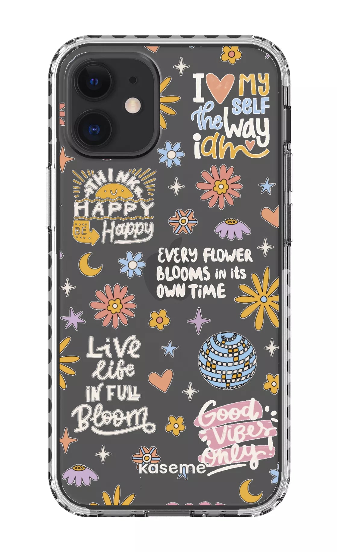 iPhone 12 Mini Clear Case - White Candid Clear Case -